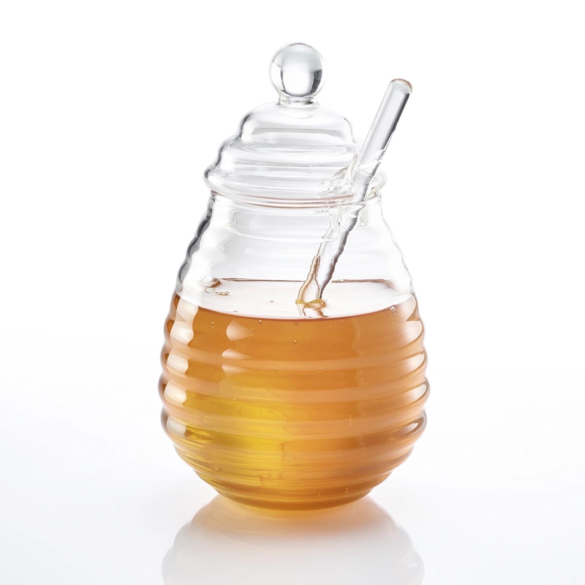 Stilvoller Honigtopf Melli von Westmark mit Deckel und Löffel, perfekt für Honigaufbewahrung und Frühstücksgenuss.