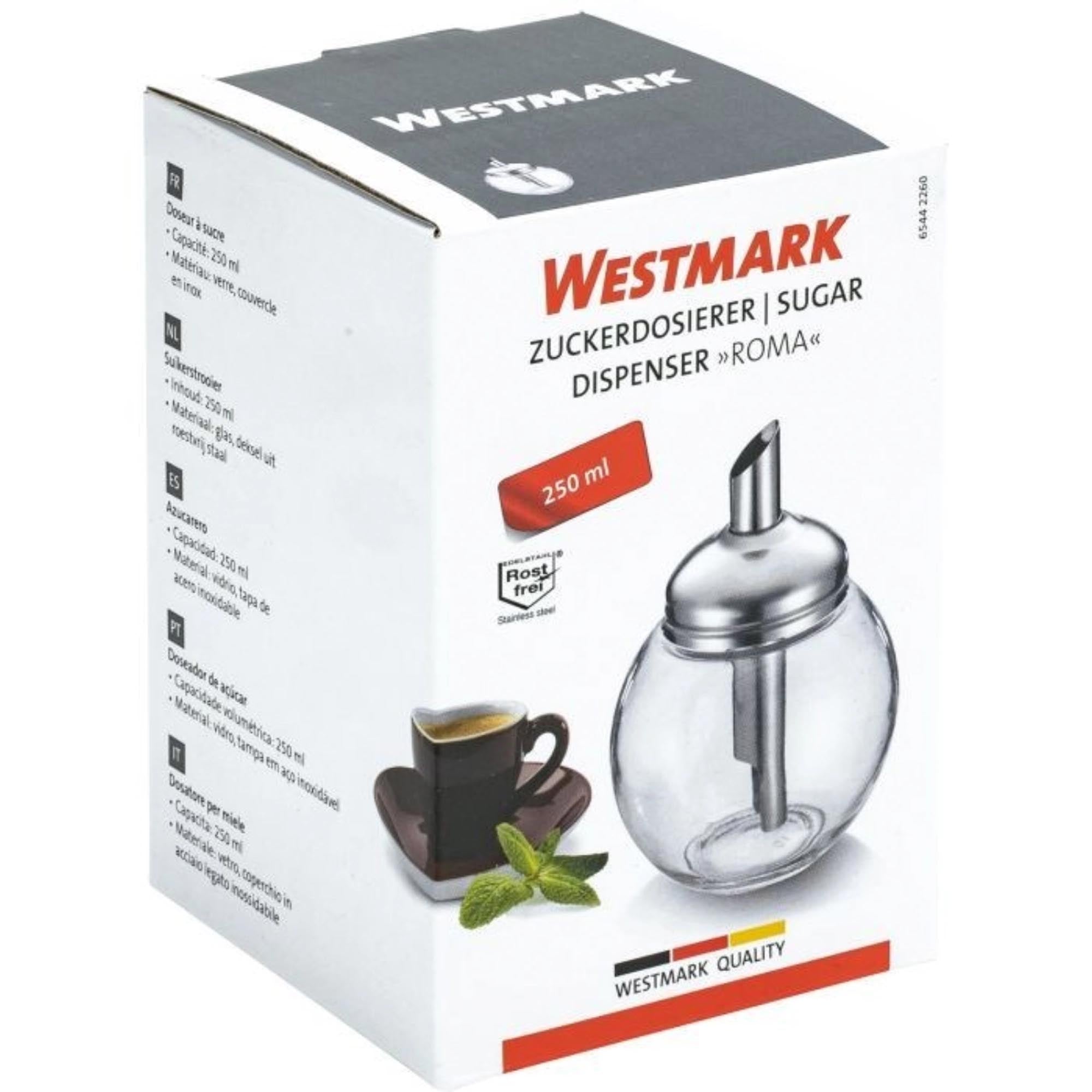Zuckerdosierer Roma von Westmark, 250ml, ideal für präzises Dosieren von Zucker, stilvolles Design, perfekt für Küche und Tisch.