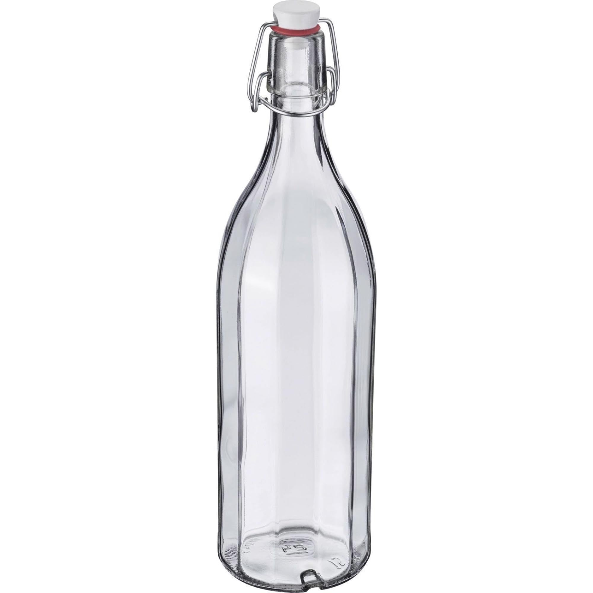 Entdecken Sie die Bügelverschlussflasche mehrkant von Westmark (1 l) – ideal für Getränke, Saucen und Limonaden. Robustes Glas, sicherer Bügelverschluss, spülmaschinenfest und modernes Design.