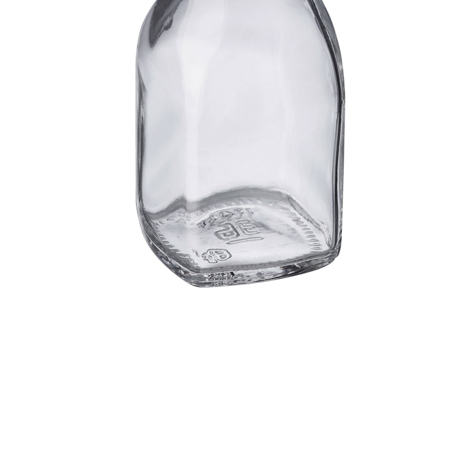 Eckige 125ml Bügelverschlussflasche von Westmark, ideal für Flüssigkeiten. Stilvoll, praktisch und vielseitig einsetzbar.