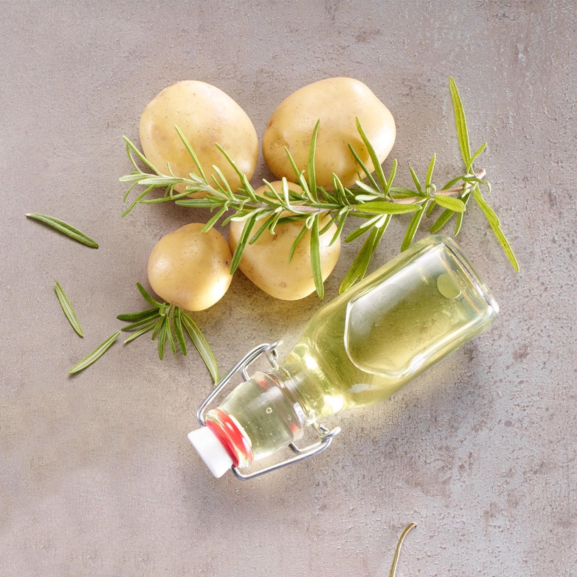 Eckige 125ml Bügelverschlussflasche von Westmark, ideal für Flüssigkeiten. Stilvoll, praktisch und vielseitig einsetzbar.