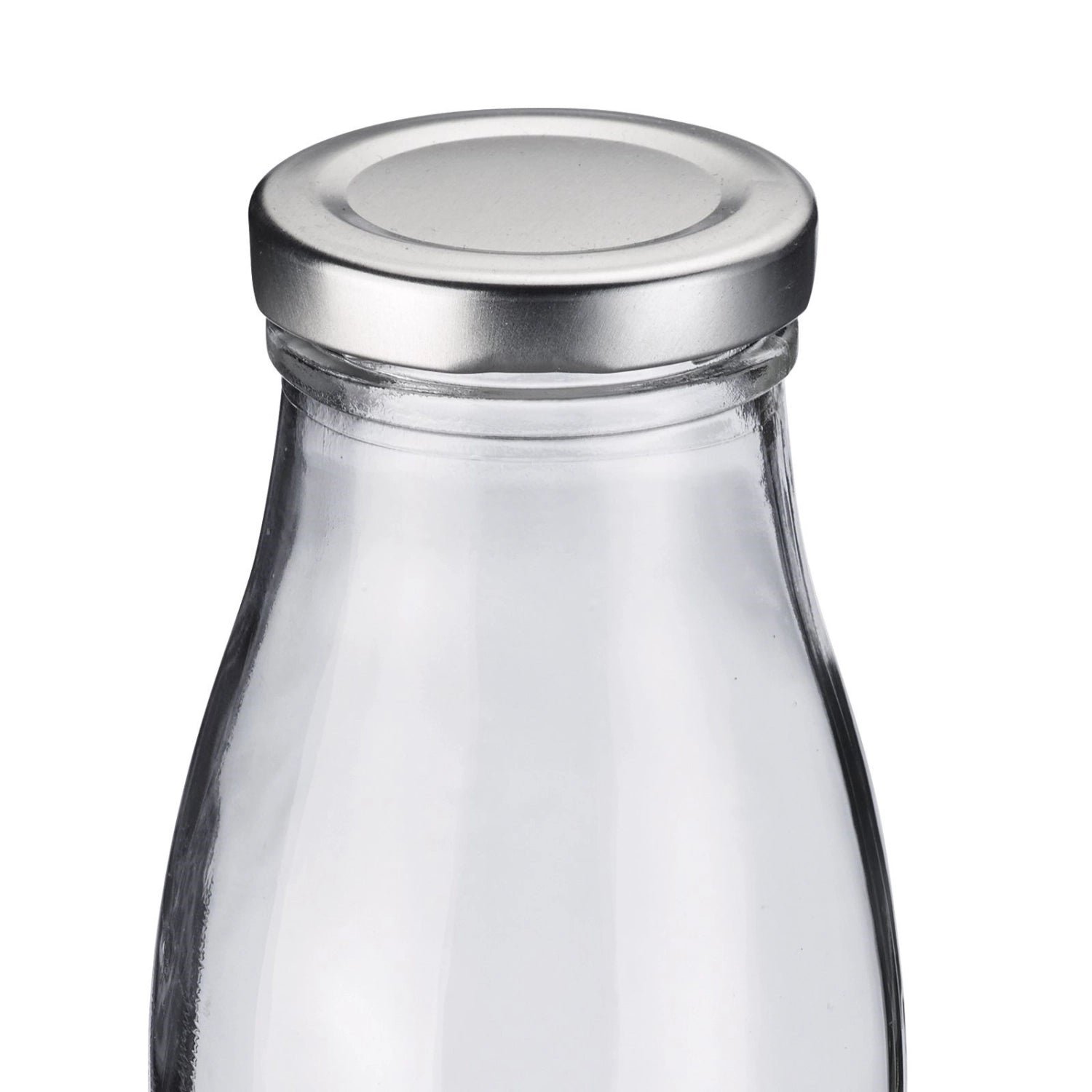 Praktische 500 ml Flasche von Westmark, ideal für Milch und Saft. Rundes Design für einfache Handhabung und stilvolle Getränkepräsentation.
