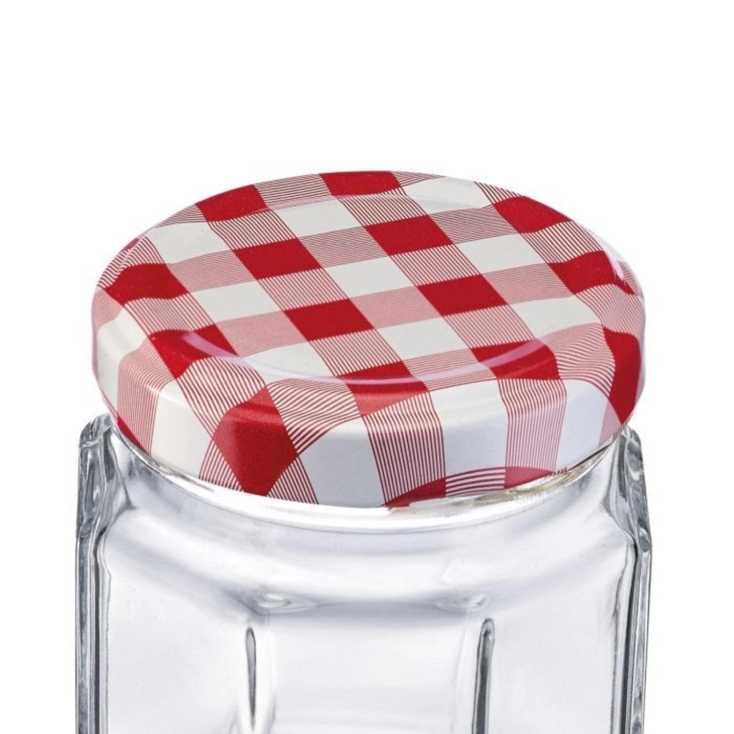 Praktisches 6er Set eckiger Gläser mit 100ml von Westmark, ideal für die Lagerung von Konserven, Gewürzen und Bastelideen.