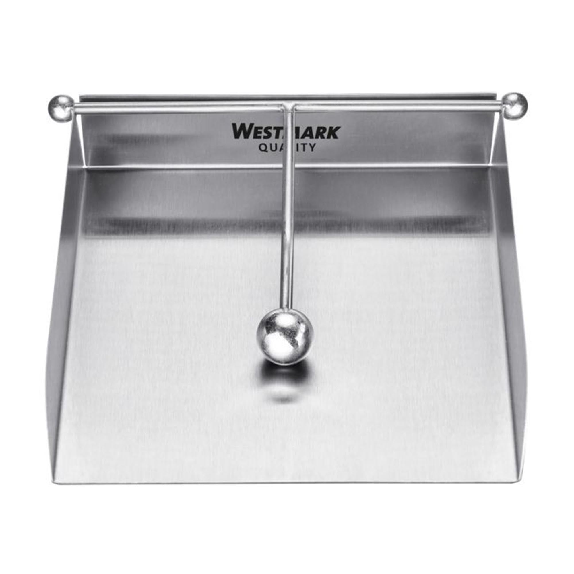 Eleganter Serviettenhalter aus Edelstahl von Westmark, 16.4x16.4cm, ideal für stilvolle Tischdekoration und praktische Serviettenaufbewahrung.