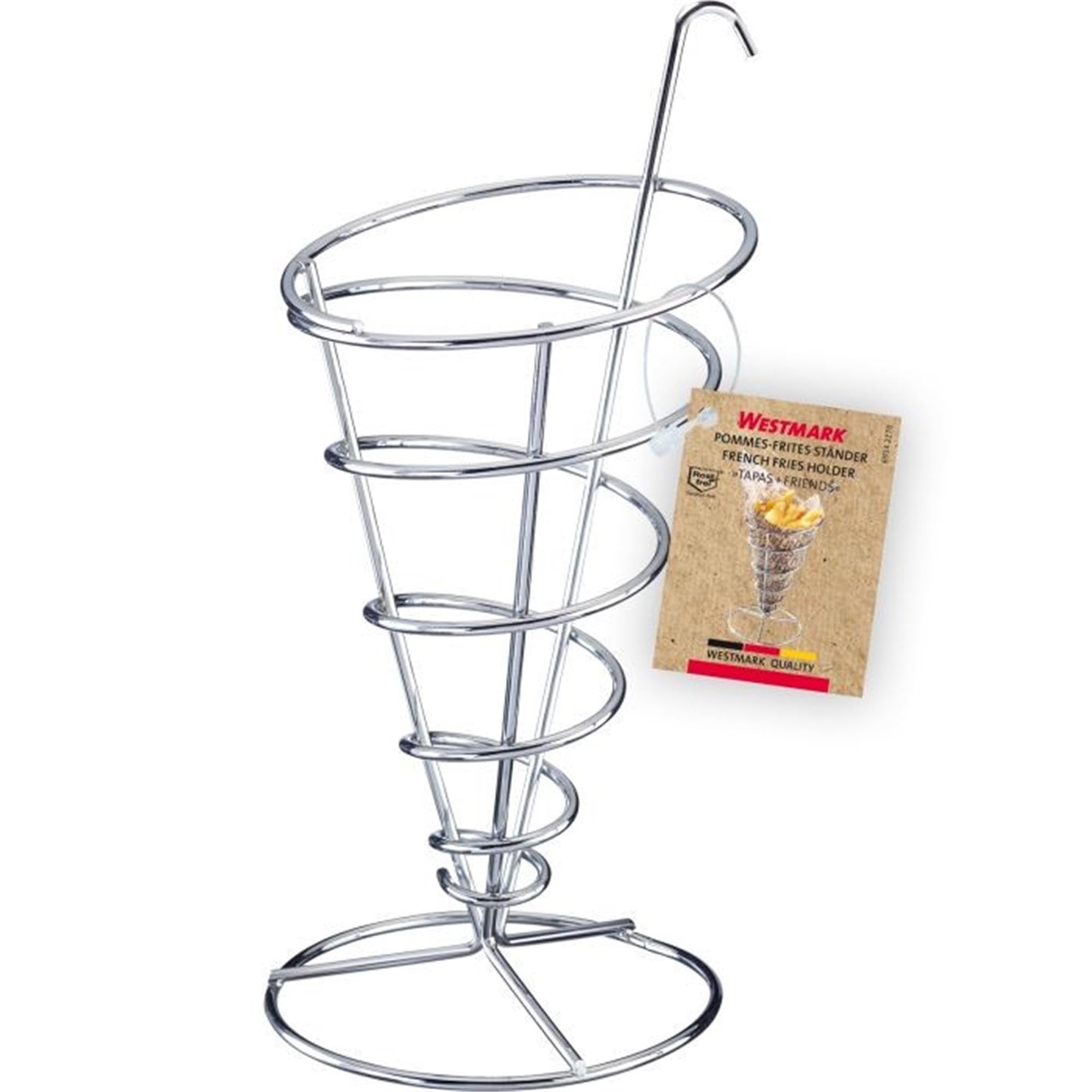 Stilvoller Pommes-frites-Ständer von Westmark, ideal für Tapas und Snacks, Masse: 12x21cm, perfekt für gesellige Anlässe.