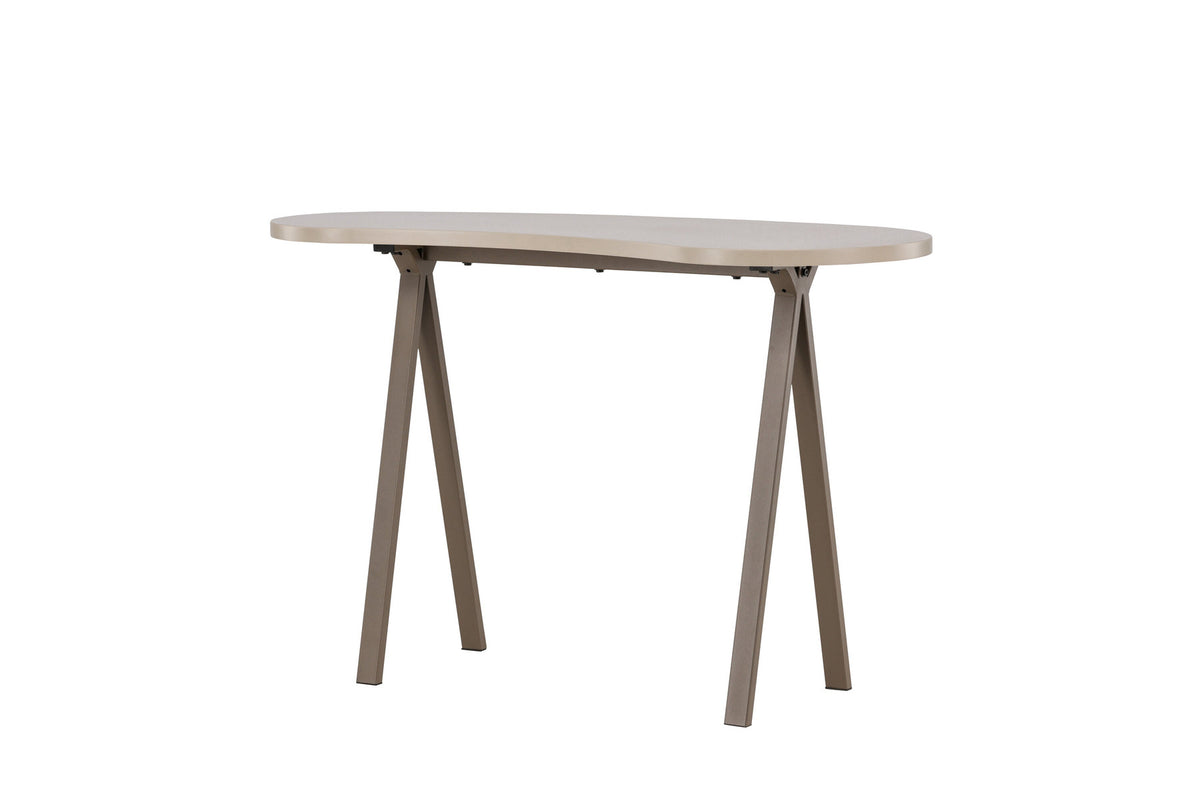 Holmestrand Tisch in Dunkelbraun/ Hellbraun präsentiert im Onlineshop von KAQTU Design AG. Schreibtisch ist von Venture Home