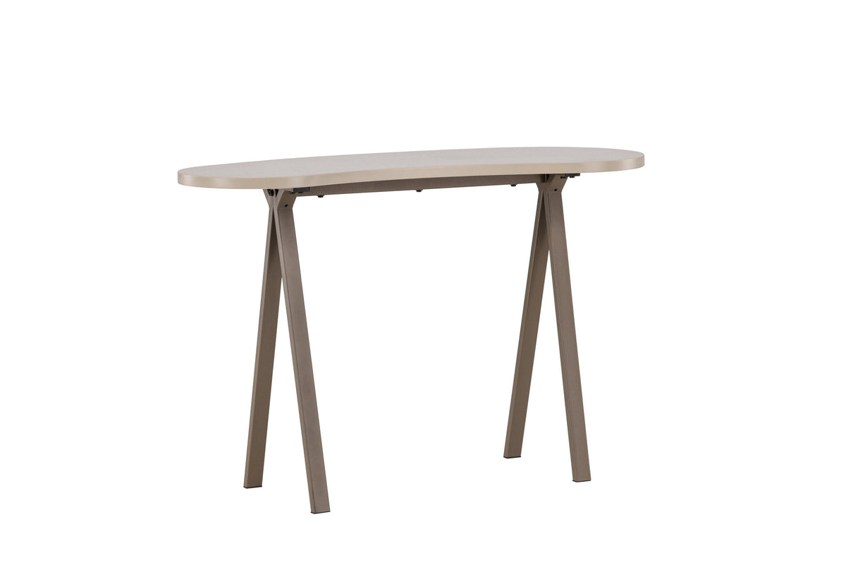 Holmestrand Tisch in Dunkelbraun/ Hellbraun präsentiert im Onlineshop von KAQTU Design AG. Schreibtisch ist von Venture Home