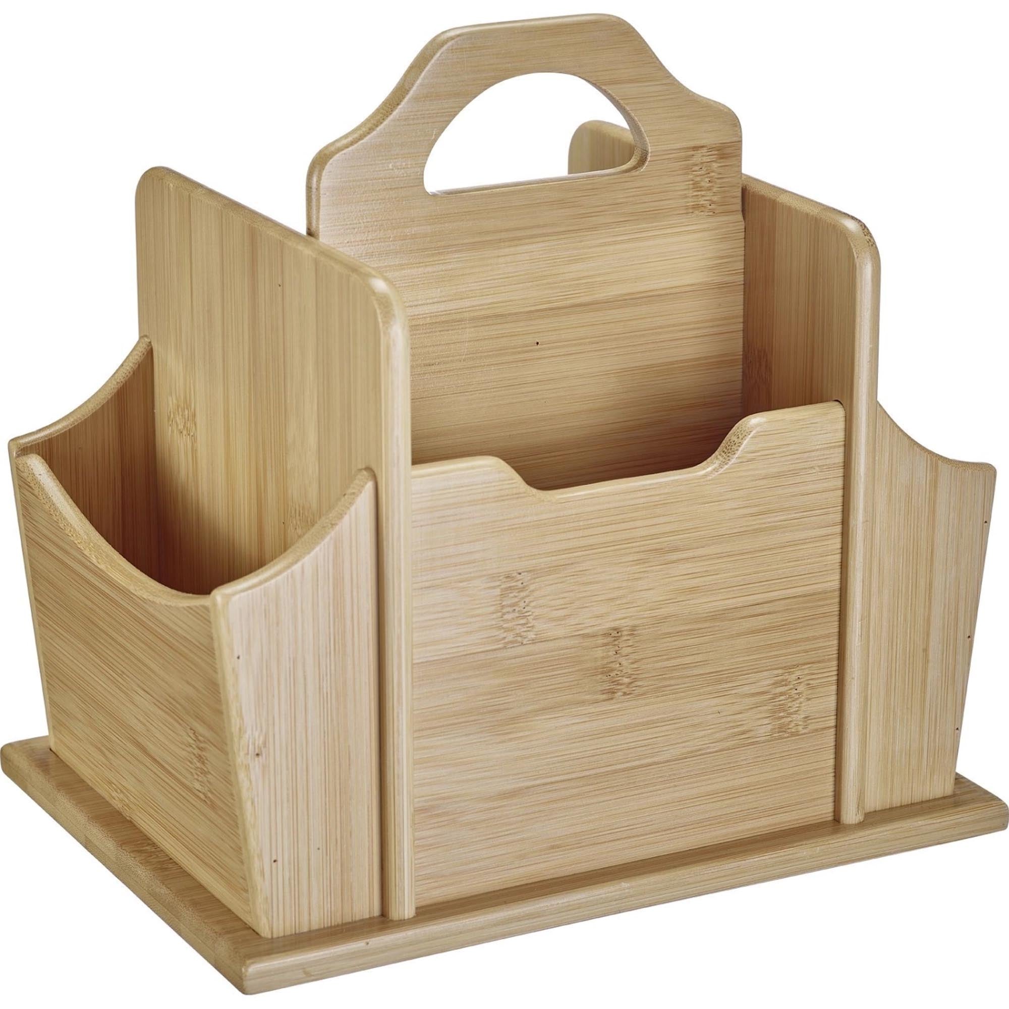 Stilvoller Tischbutler aus Bambus mit 7 Fächern, perfekt für Tapas und Snacks. Praktisch und elegant für gesellige Anlässe.