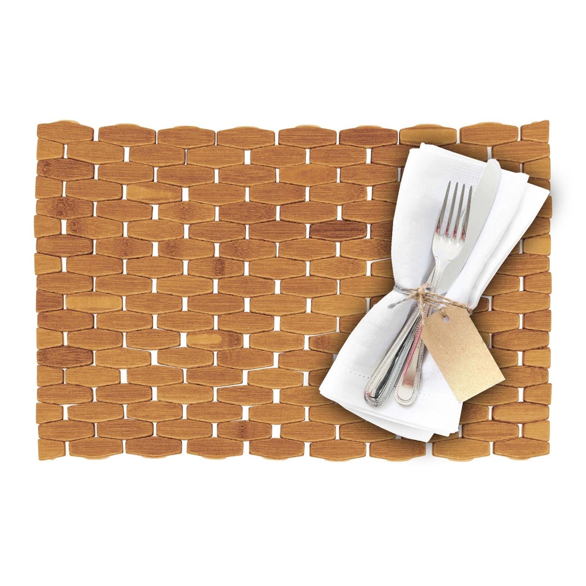 Stilvolles Tischset aus Bambus in Trapezform, 45x29cm, von Westmark. Perfekt für elegante Tischdekoration und langlebigen Gebrauch.