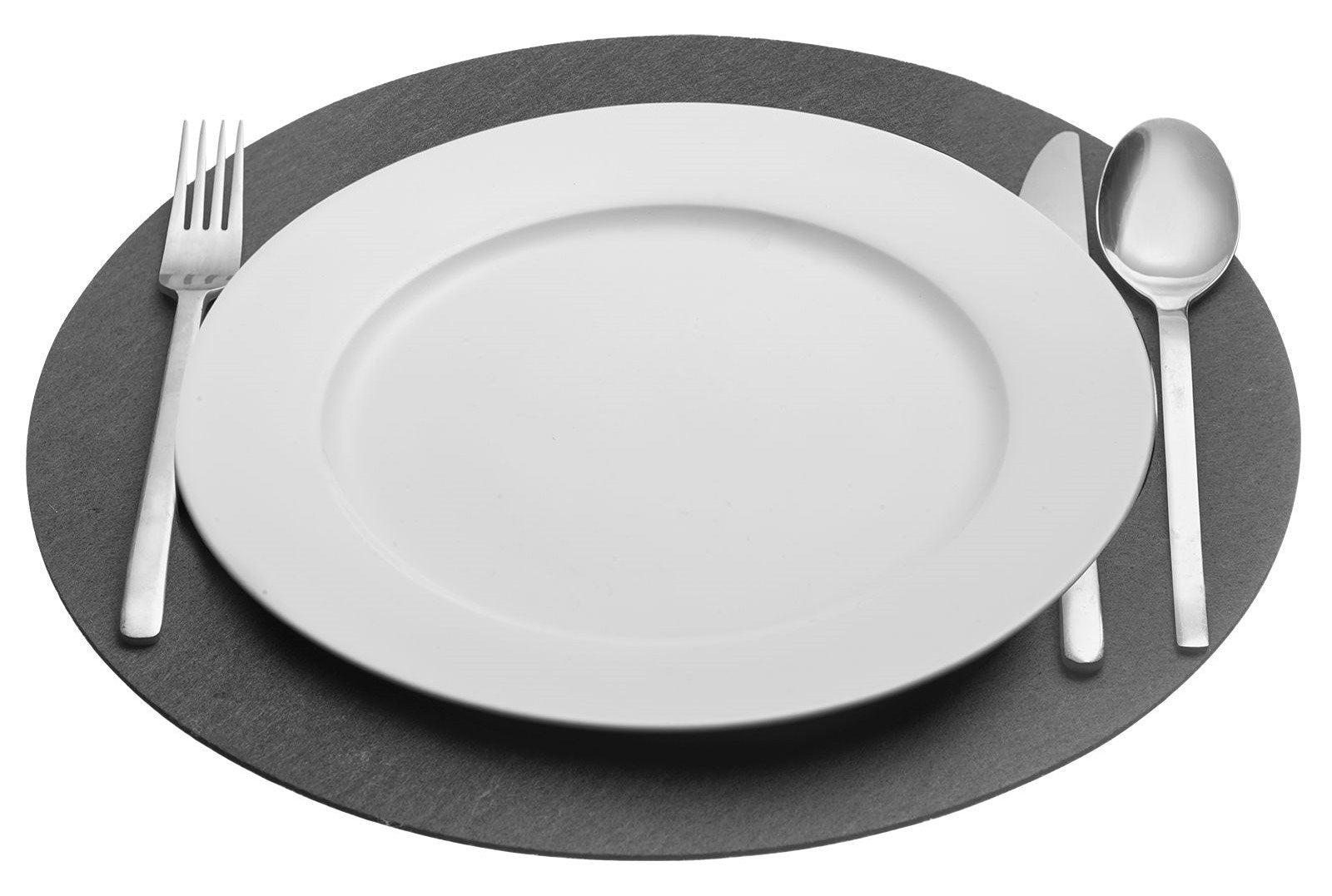 Elegante runde Tischsets von Westmark, 4er Set, anthrazit, Ø 35 cm, ideal für stilvolle Tischdekoration, hochwertig und modern.