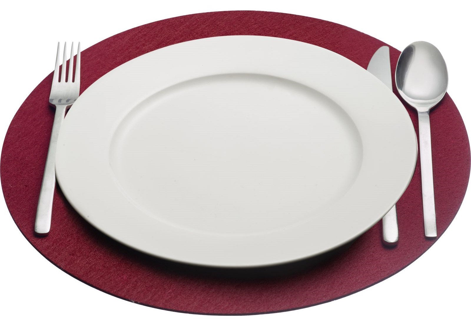 4er Set runde Tischsets von Westmark, 35 cm, in stilvollem Rot. Perfekt für elegante Tischdekoration und Schutz Ihrer Oberflächen.