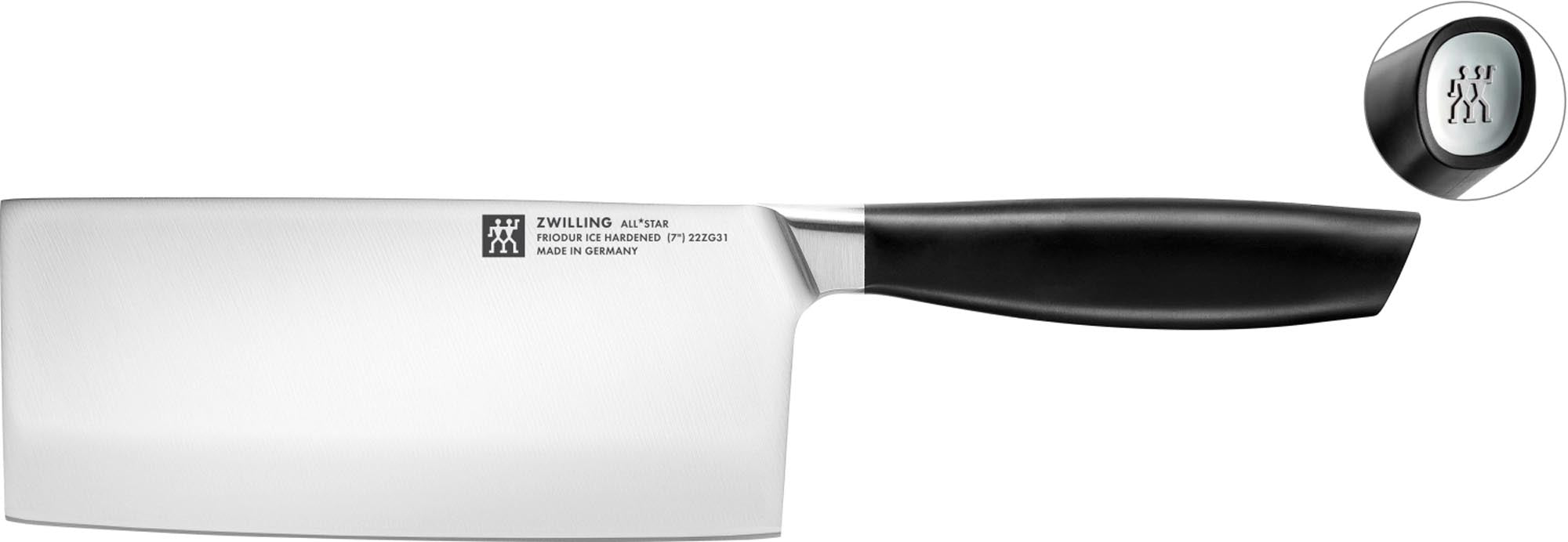 Entdecken Sie das All Star Chin. Kochmesser 180 von Zwilling – ein hochwertiges Küchenmesser aus rostfreiem Spezialstahl für präzise Schnitte und optimale Handhabung.