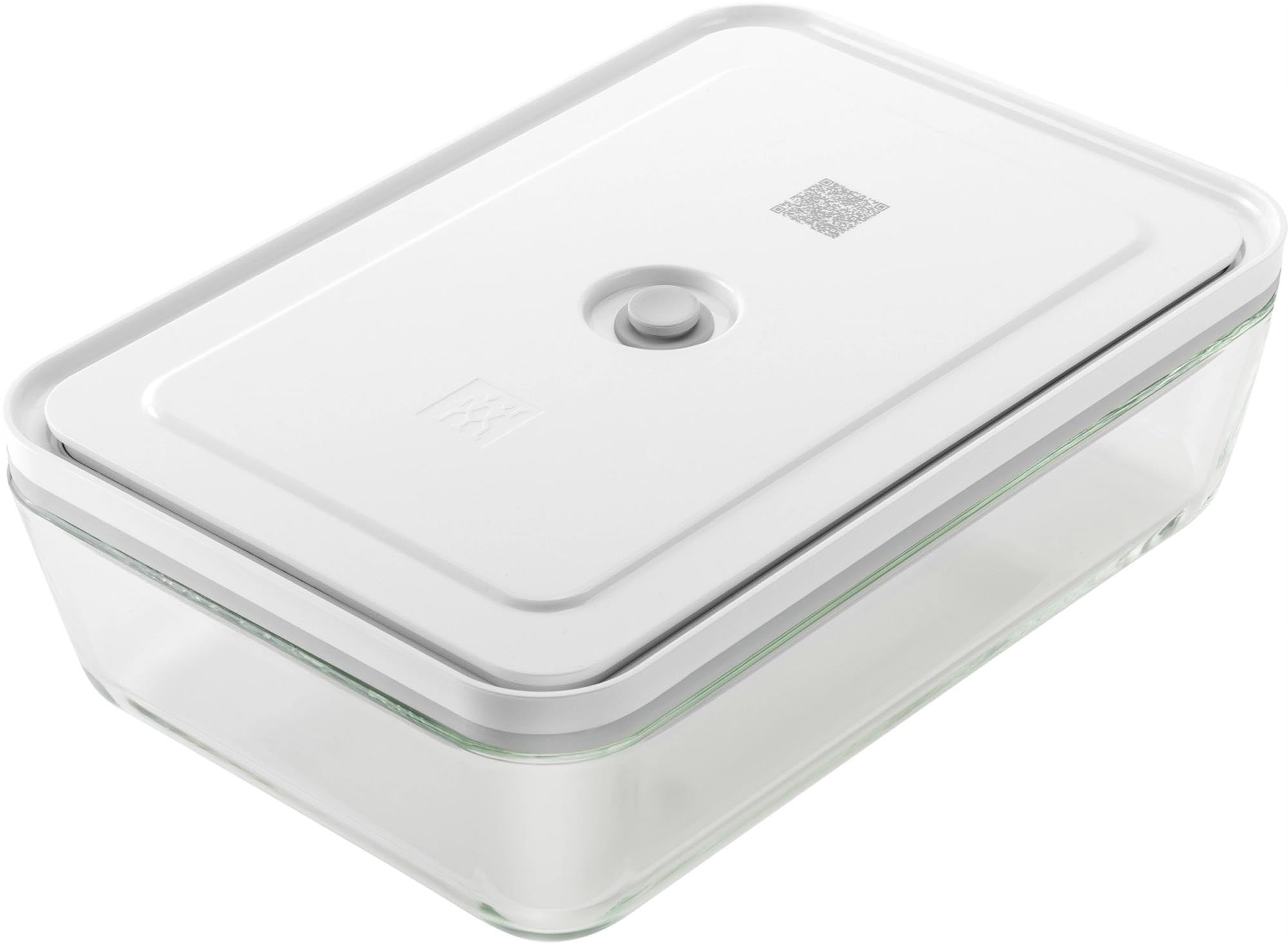 Entdecken Sie die Vakuum Gratinform von Zwilling aus Borosilikatglas (29,2x20x9,7 cm, 2,8L) für perfekte Aufläufe und gesunde Gerichte. Spülmaschinenfest!