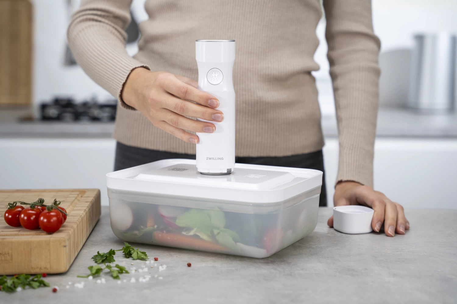 Vacuumbox M, plastic, 18.2x11.2x9.8 cm - 0.9l