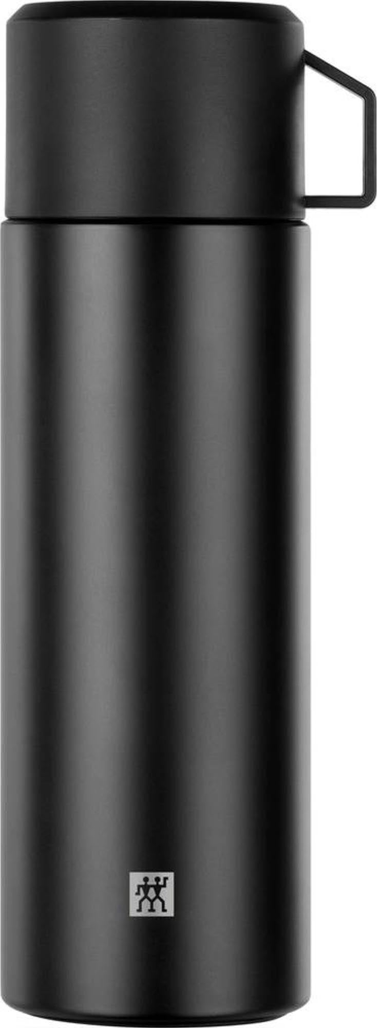 Zwilling Thermo Vacuum Bottle: 1.000 ml, matt-schwarz, hält Getränke 24h heiss/kalt, auslaufsicher, spülmaschinenfest, stilvoll.