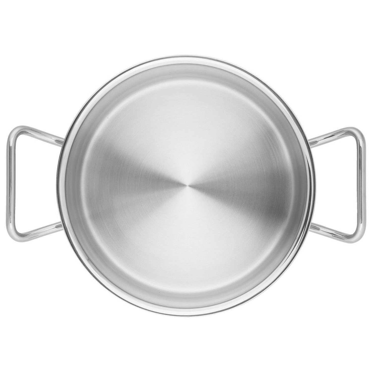 Kompakter ZWILLING Pro Kochtopf aus robustem Edelstahl, 16 cm, perfekt für die Zubereitung von Saucen und kleinen Portionen.
