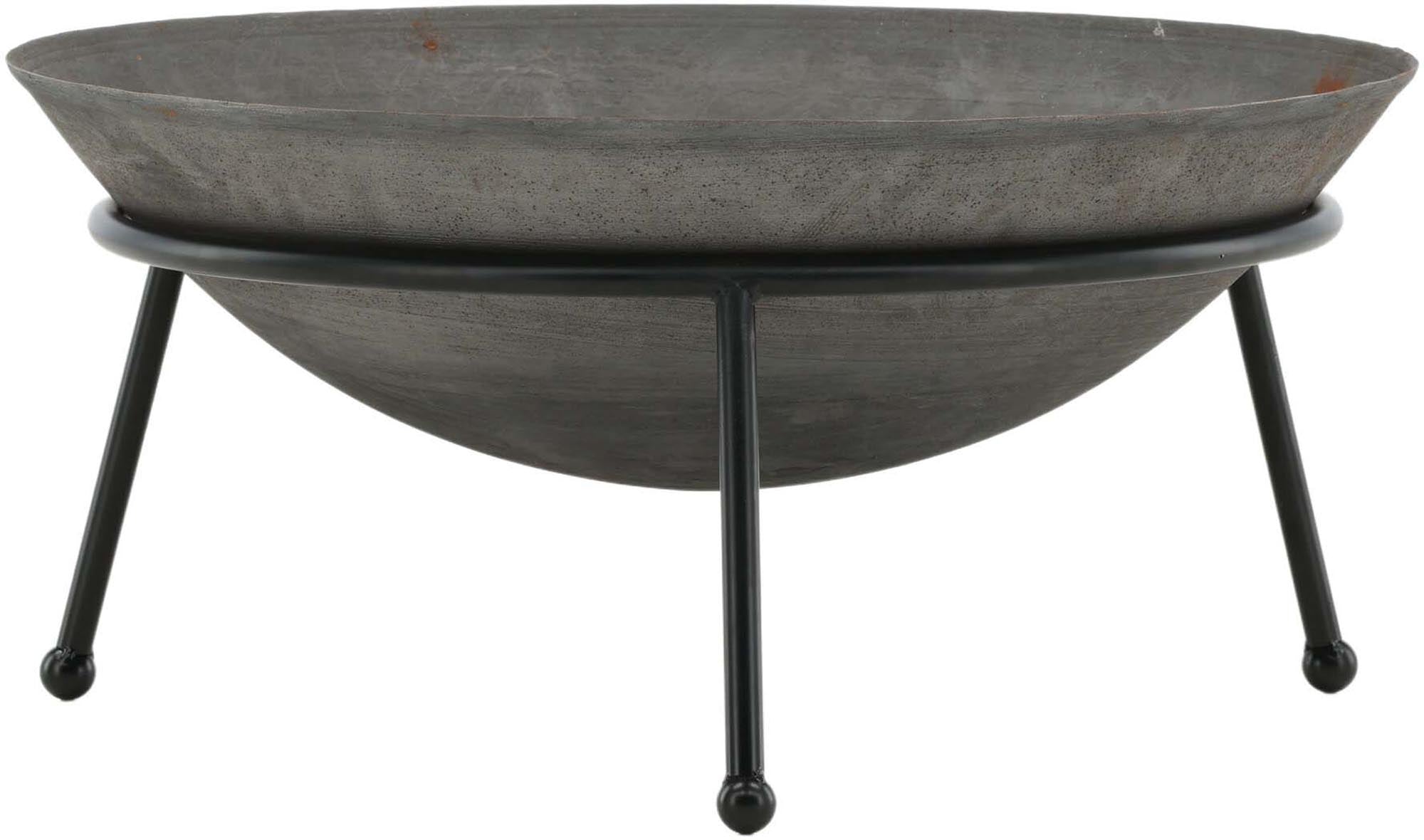 Entdecken Sie die Bastian Feuerschale von Venture Home – ein elegantes Design aus robustem Stahl, ideal für gemütliche Abende im Freien.