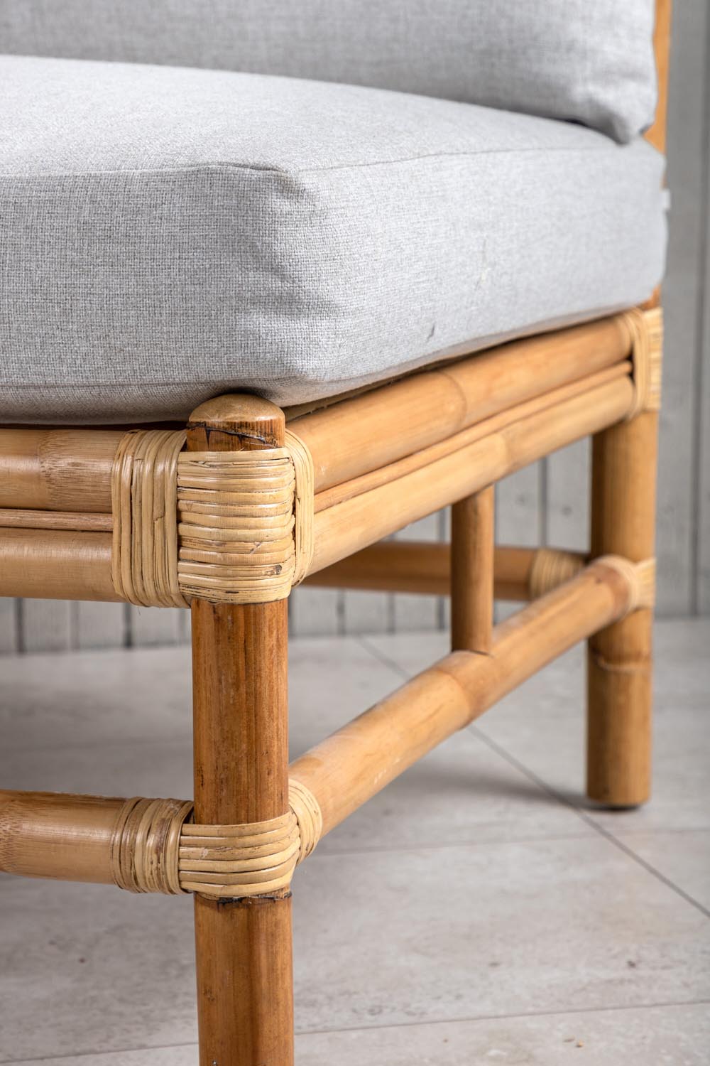 Cane Mittelteil Sofa in Natur präsentiert im Onlineshop von KAQTU Design AG. Lounge Sofa ist von Venture Home