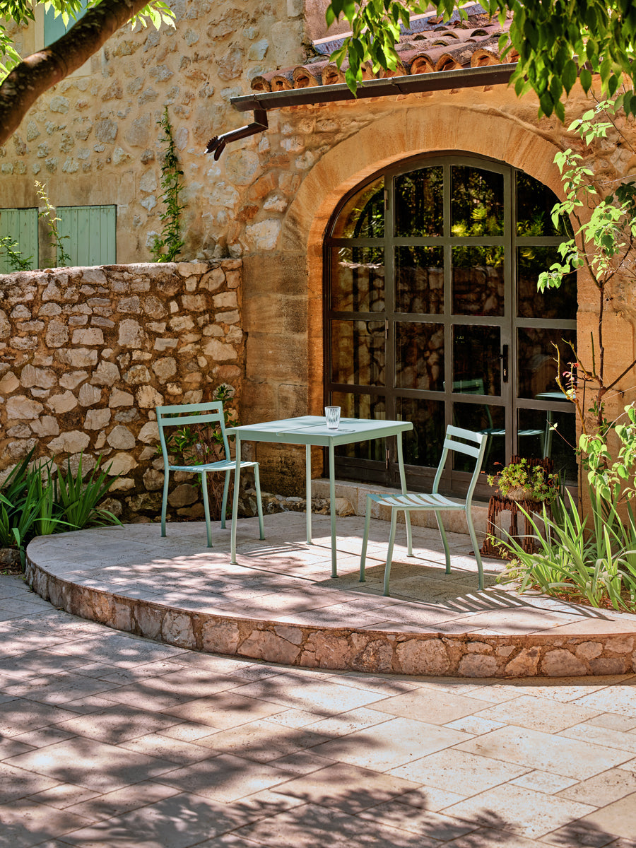 Flaner FLR01 - Stuhl, Set von 2 Stück in Türkis präsentiert im Onlineshop von KAQTU Design AG. Gartenstuhl ist von Mdd