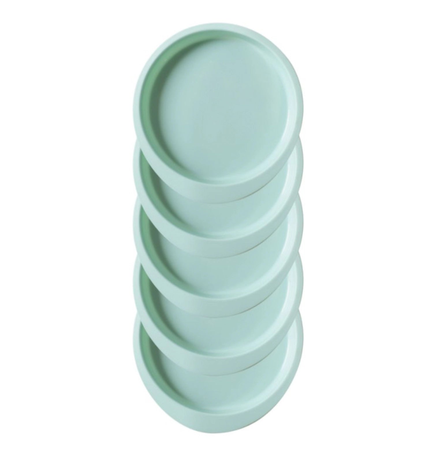 Fünf hochwertige Silikonbackformen für kreative Layer Cakes von Scrap Cooking, perfekt für müheloses Schichten und Dekorieren von Torten.
