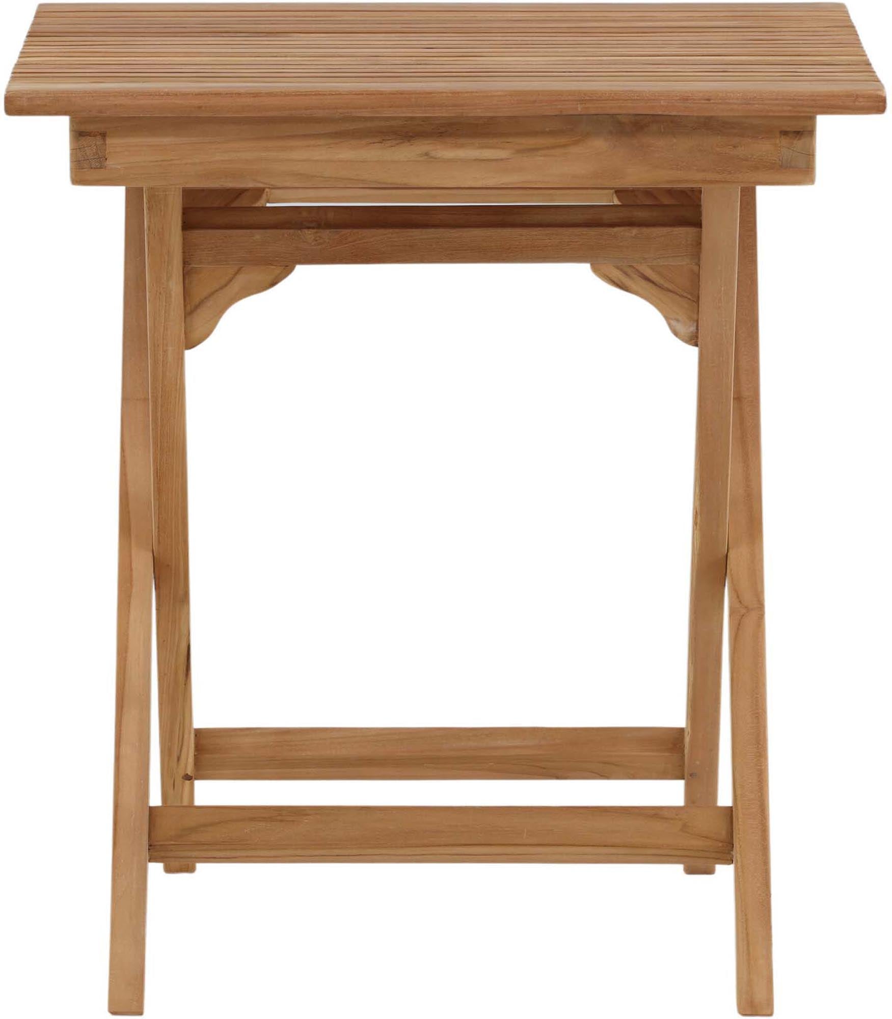 Hochwertiger Ghana Coffee Tisch aus langlebigem Teakholz – ideal für Garten und Terrasse, vereint Funktionalität und zeitloses Design.