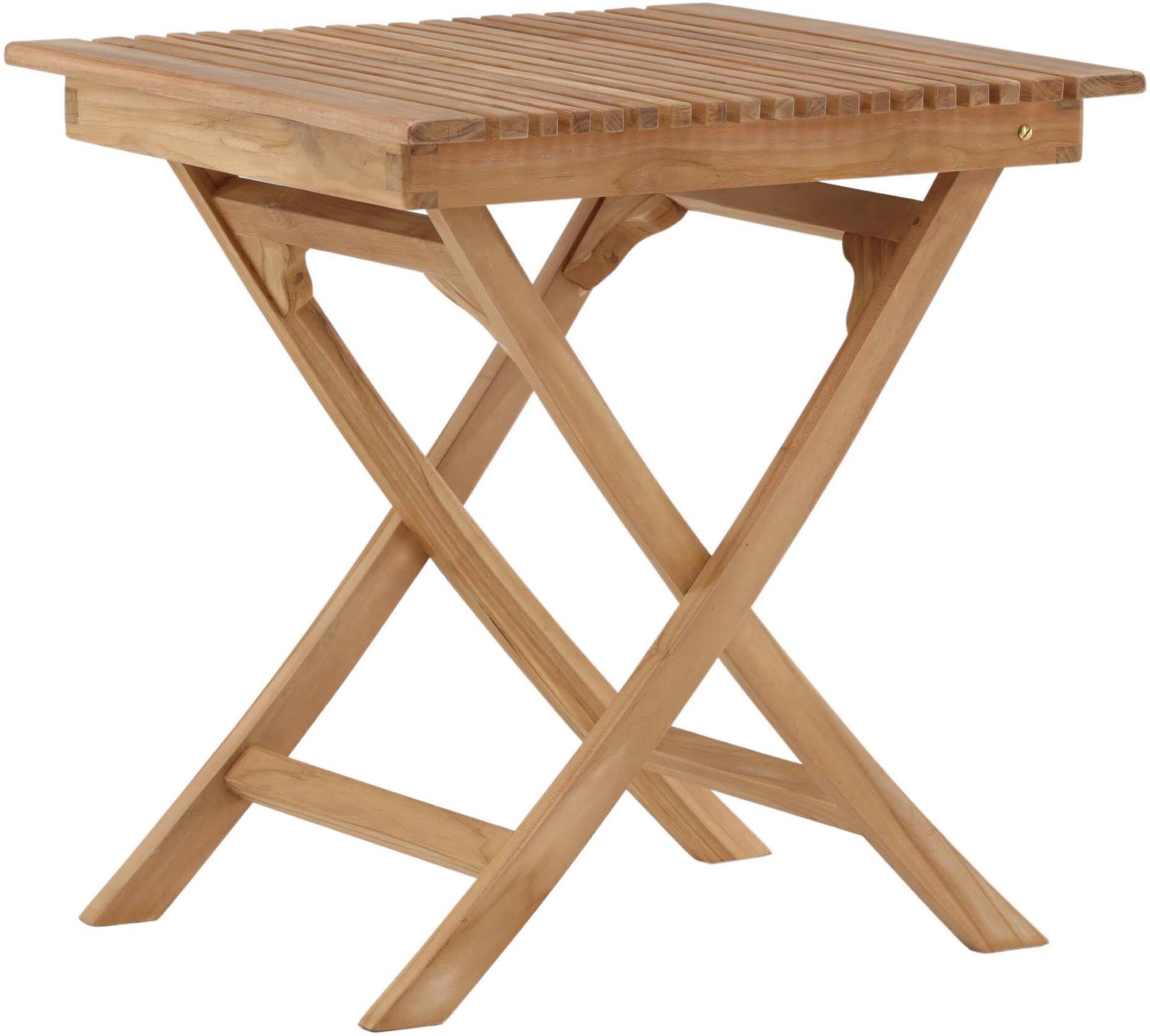 Robuster Teak-Tisch für stilvolle Outdoor-Momente von Venture Home.