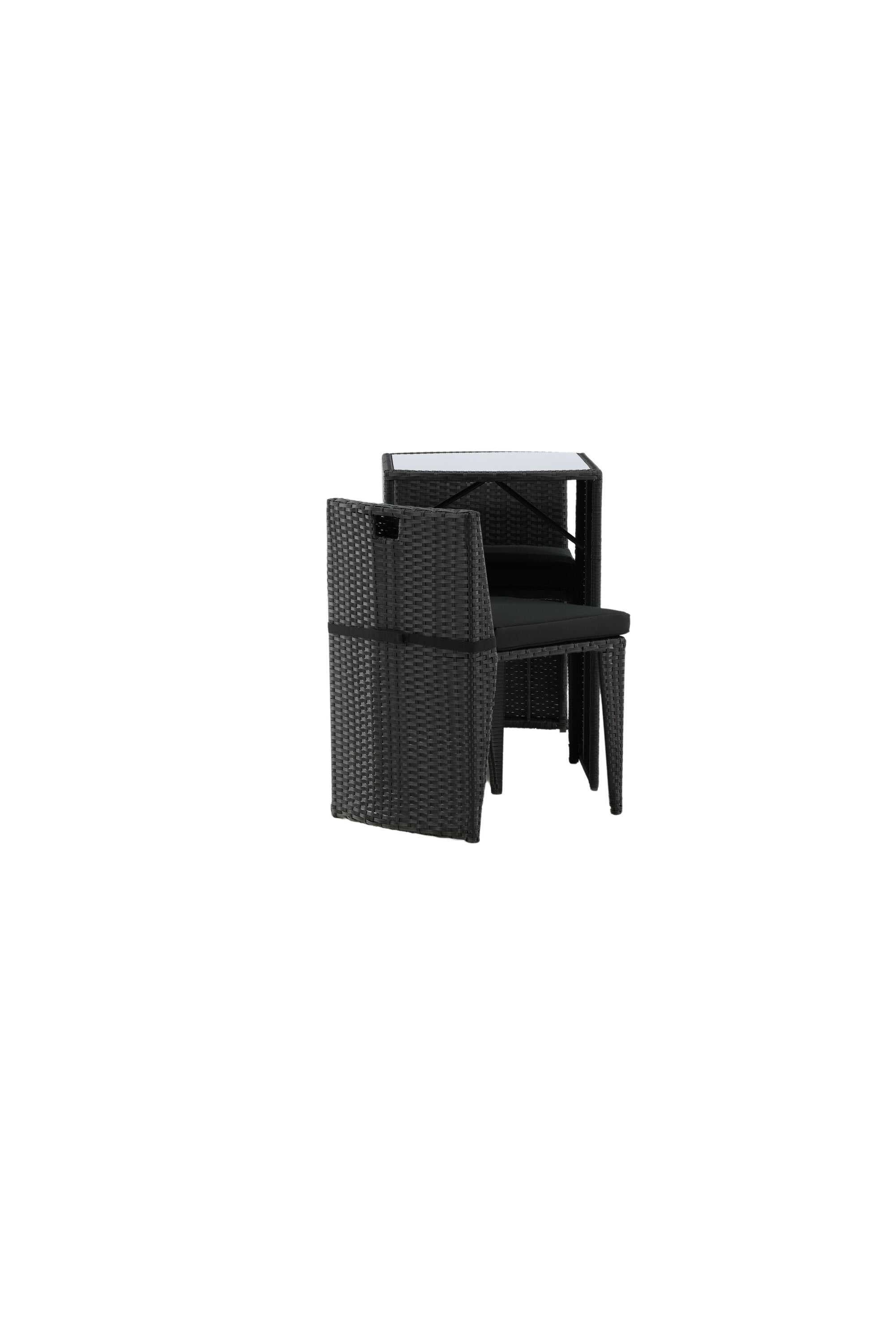 Savanna Café Outdoorset 66cm/2St. in Schwarz präsentiert im Onlineshop von KAQTU Design AG. Gartentischset ist von Venture Home