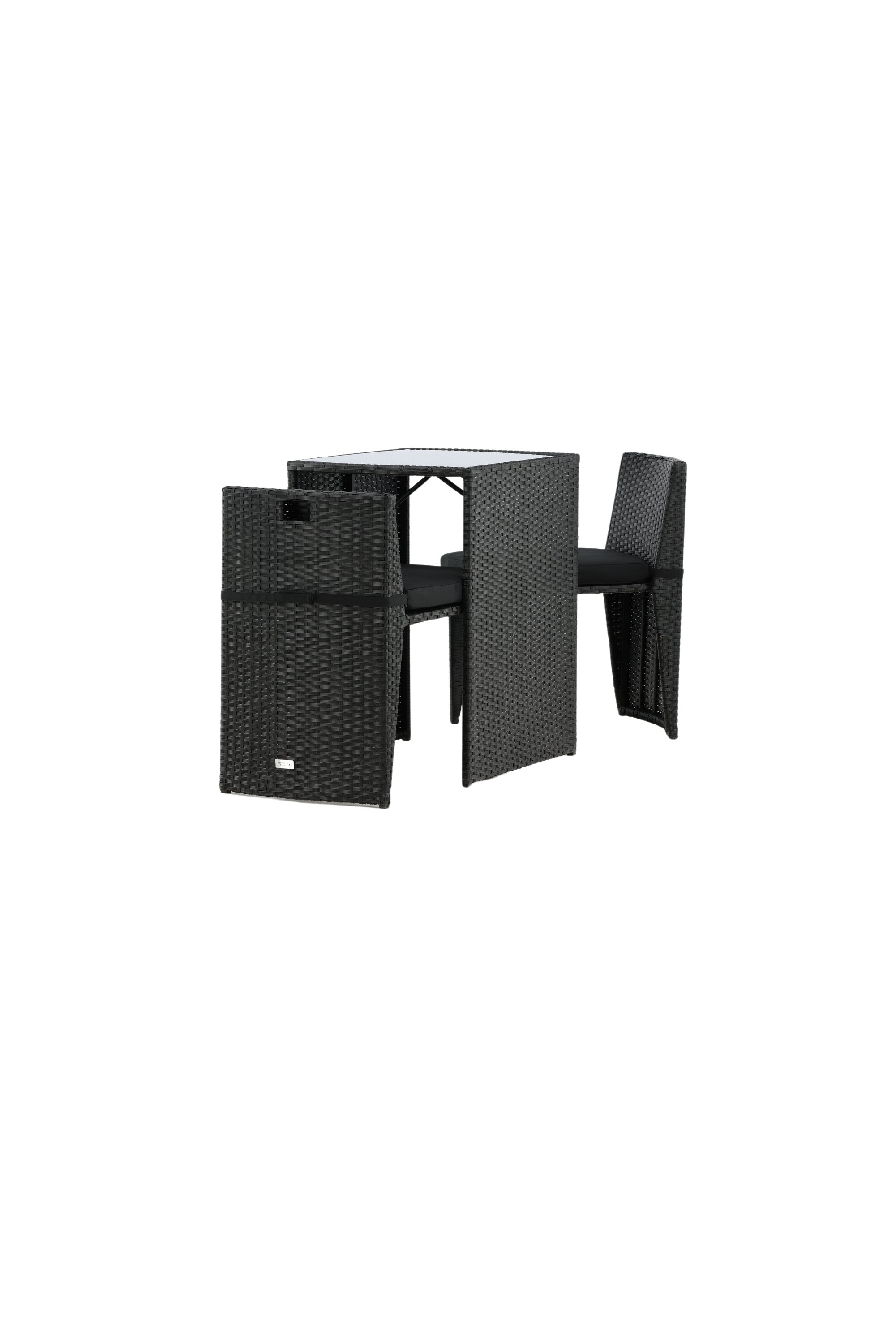 Savanna Café Outdoorset 66cm/2St. in Schwarz präsentiert im Onlineshop von KAQTU Design AG. Gartentischset ist von Venture Home
