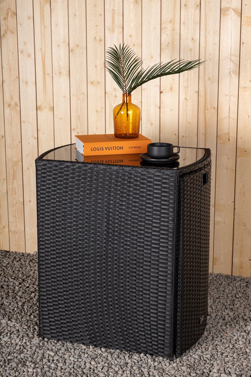 Savanna Café Outdoorset 66cm/2St. in Schwarz präsentiert im Onlineshop von KAQTU Design AG. Gartentischset ist von Venture Home