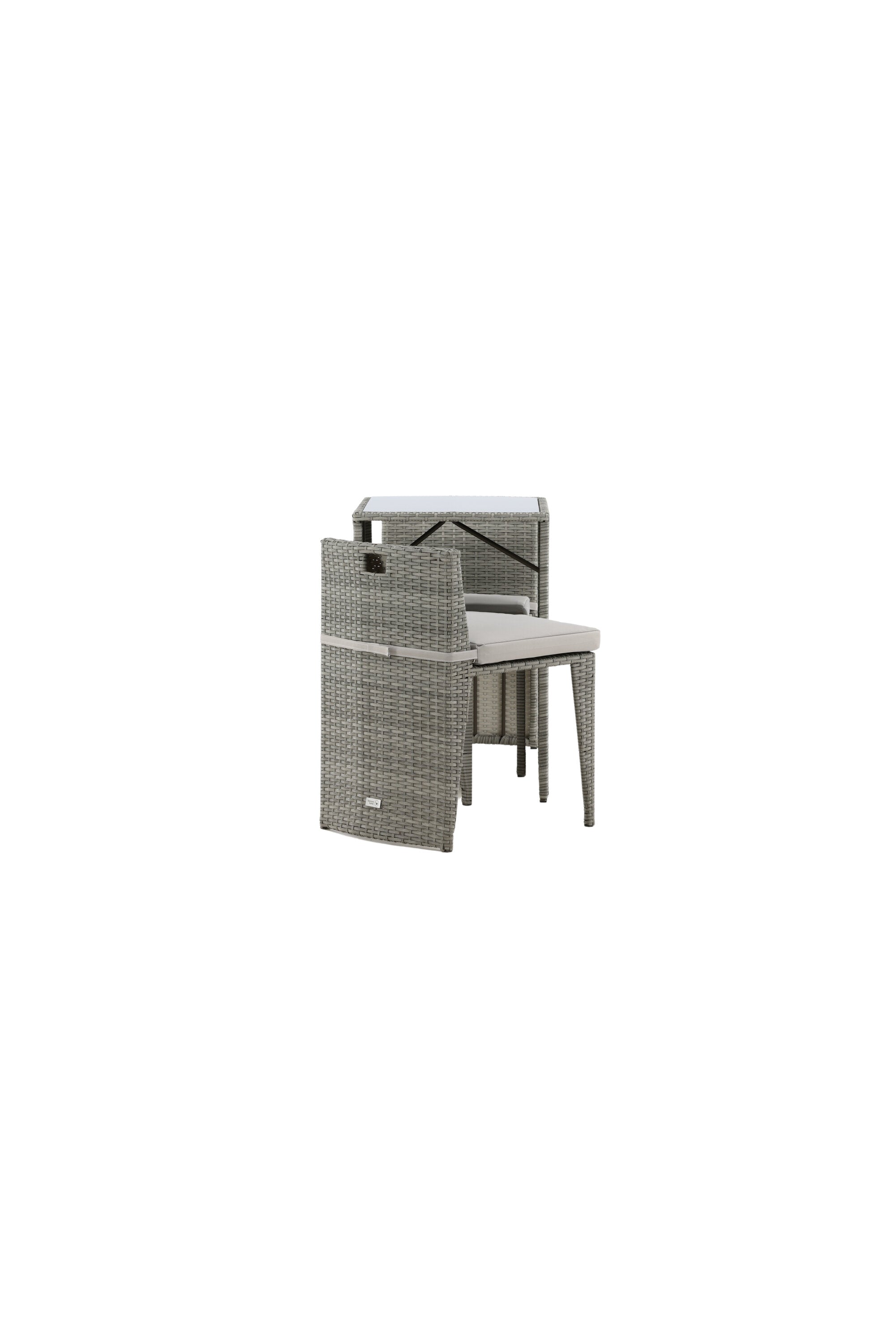 Savanna Café Outdoorset 66cm/2St. in Grau präsentiert im Onlineshop von KAQTU Design AG. Gartentischset ist von Venture Home