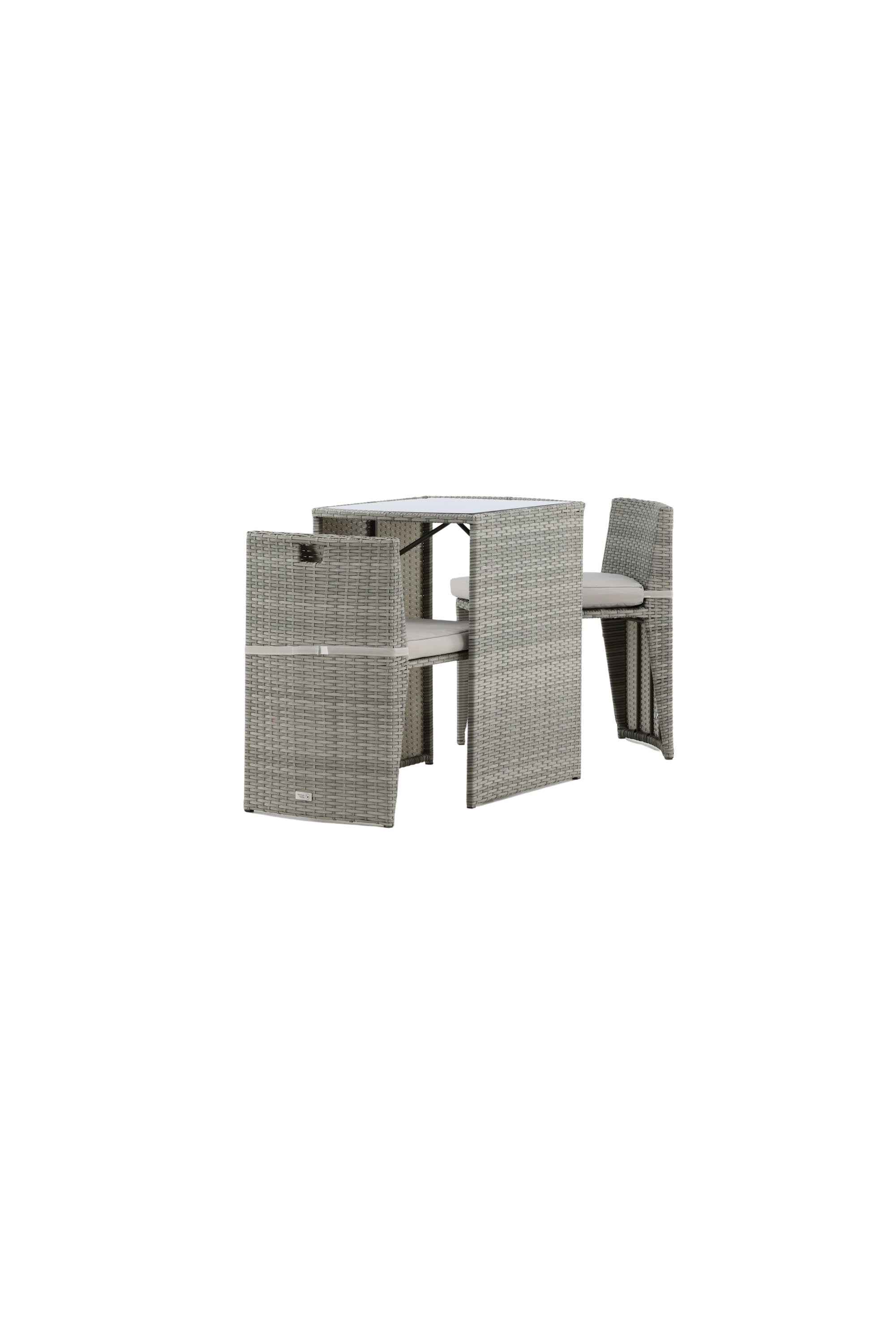 Savanna Café Outdoorset 66cm/2St. in Grau präsentiert im Onlineshop von KAQTU Design AG. Gartentischset ist von Venture Home