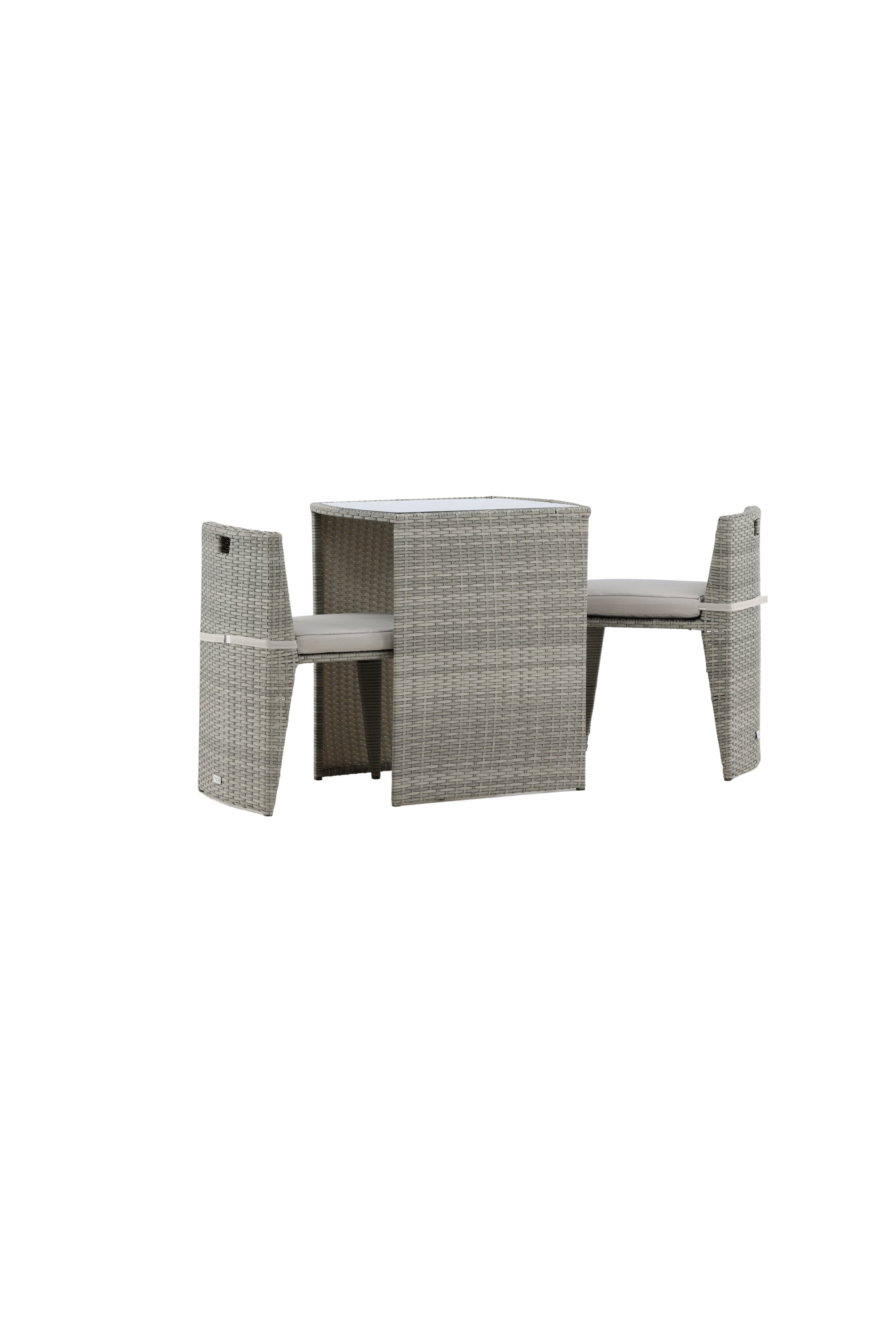 Savanna Café Outdoorset 66cm/2St. in Grau präsentiert im Onlineshop von KAQTU Design AG. Gartentischset ist von Venture Home
