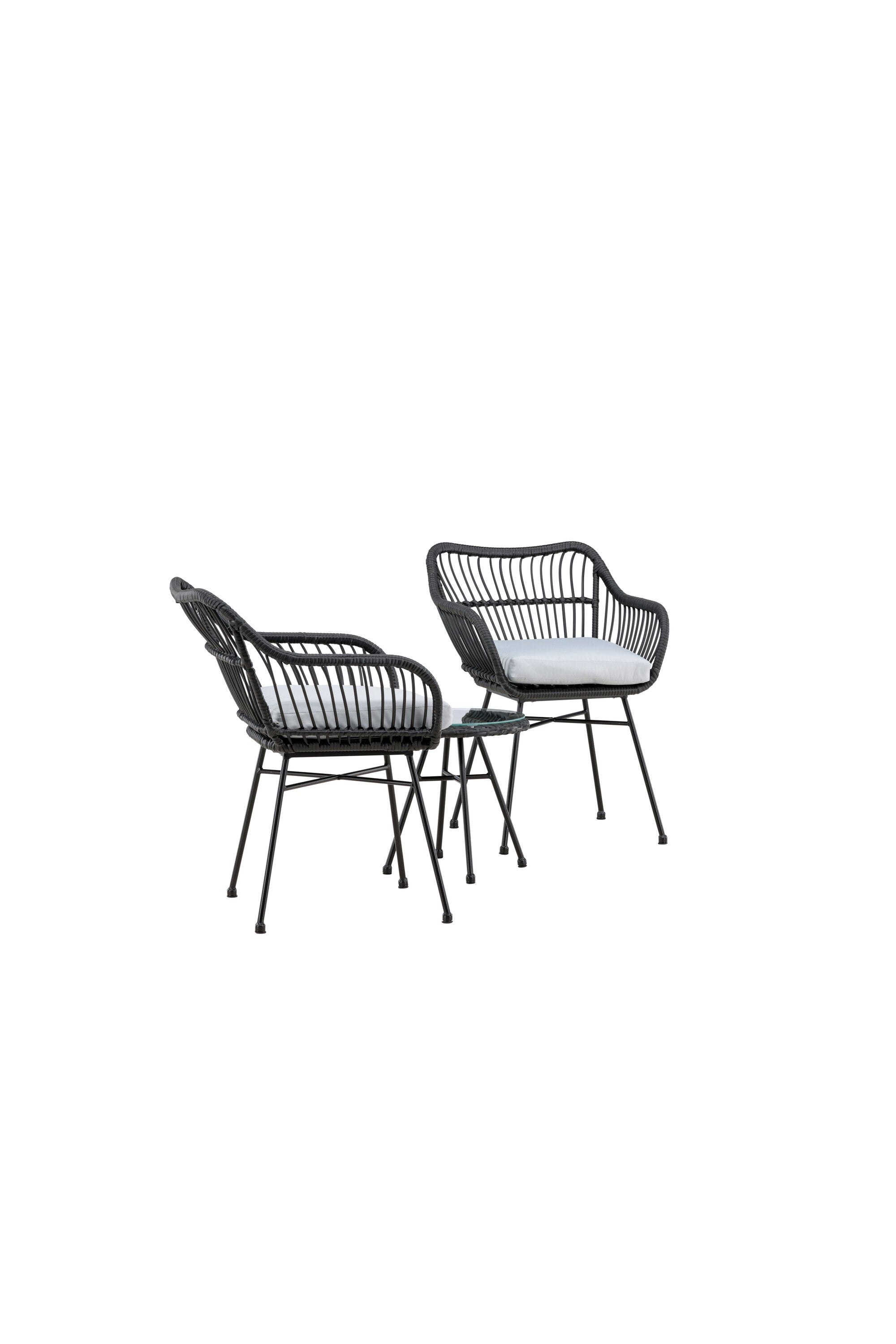 Viga Lounge Outdoorset ⌀40cm in Schwarz präsentiert im Onlineshop von KAQTU Design AG. Loungeset ist von Venture Home