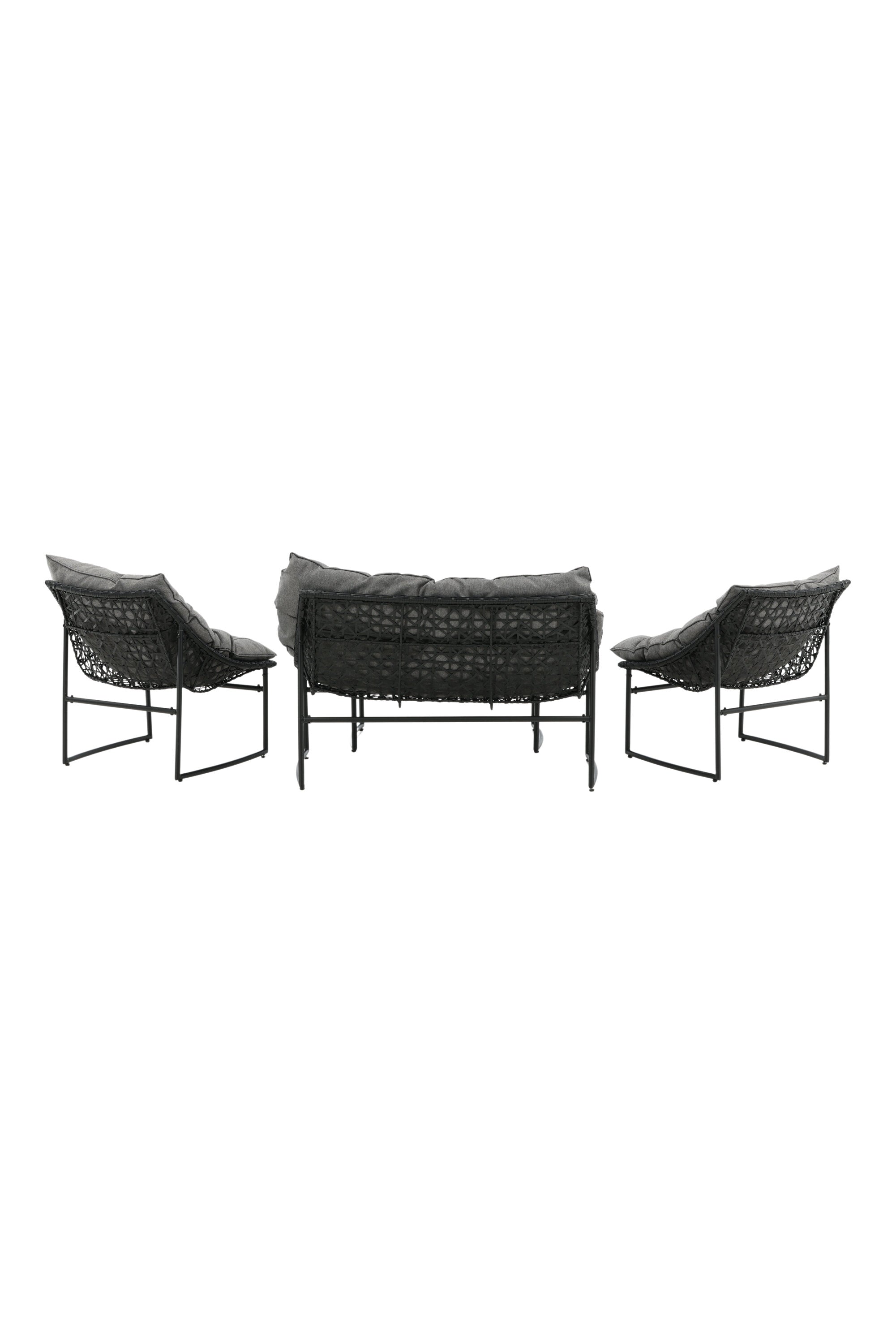 Tina Outdoor Sofa-Set in Schwarz präsentiert im Onlineshop von KAQTU Design AG. Loungeset ist von Venture Home