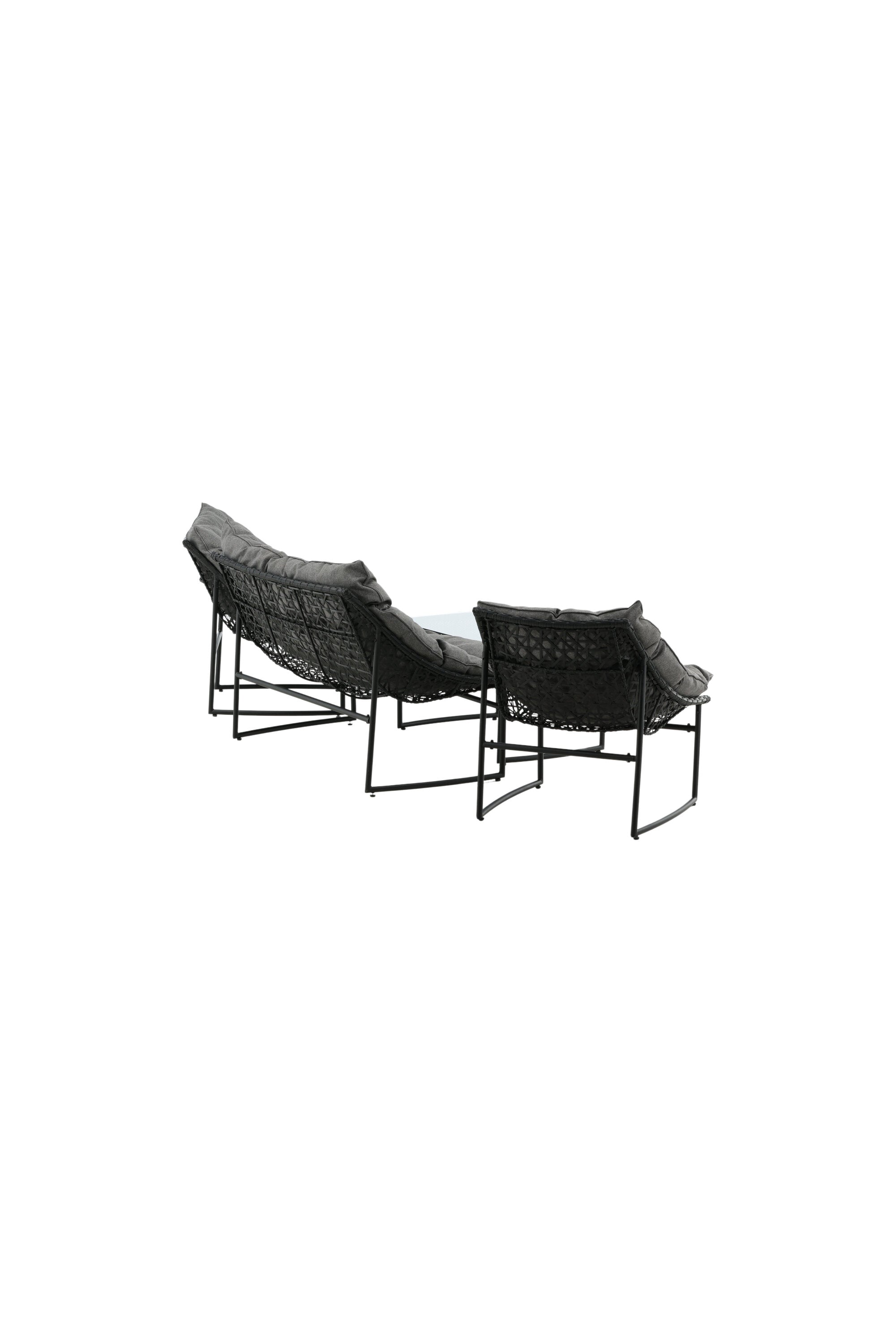 Tina Outdoor Sofa-Set in Schwarz präsentiert im Onlineshop von KAQTU Design AG. Loungeset ist von Venture Home