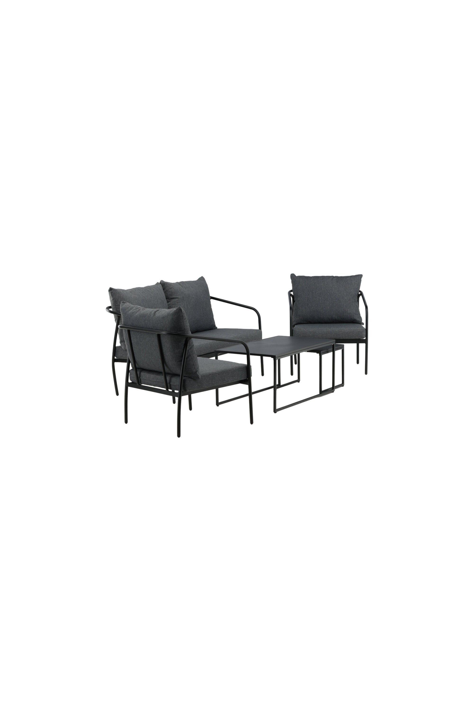 Sopot Sofagarnitur in Schwarz präsentiert im Onlineshop von KAQTU Design AG. Loungeset ist von Venture Home