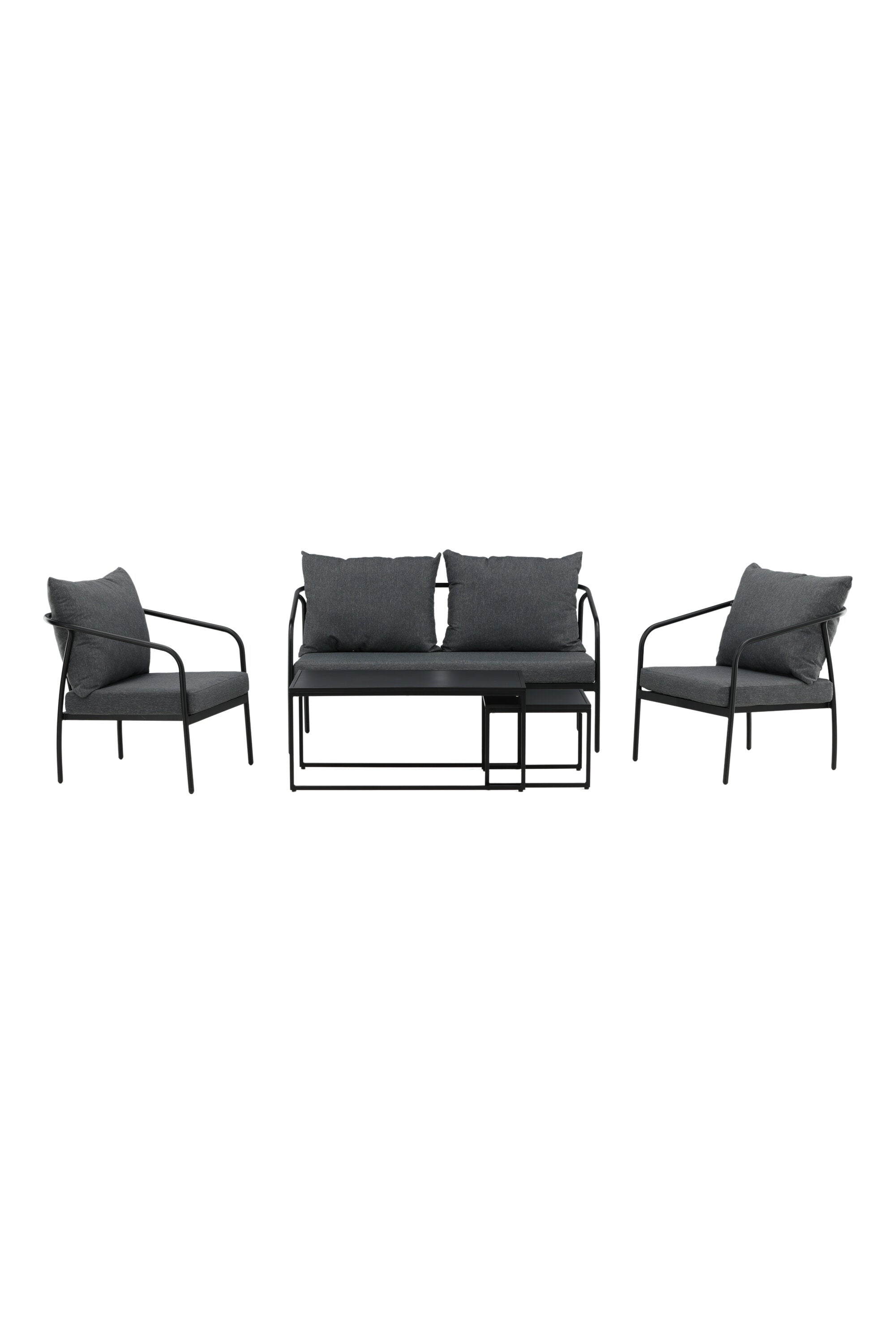 Sopot Sofagarnitur in Schwarz präsentiert im Onlineshop von KAQTU Design AG. Loungeset ist von Venture Home