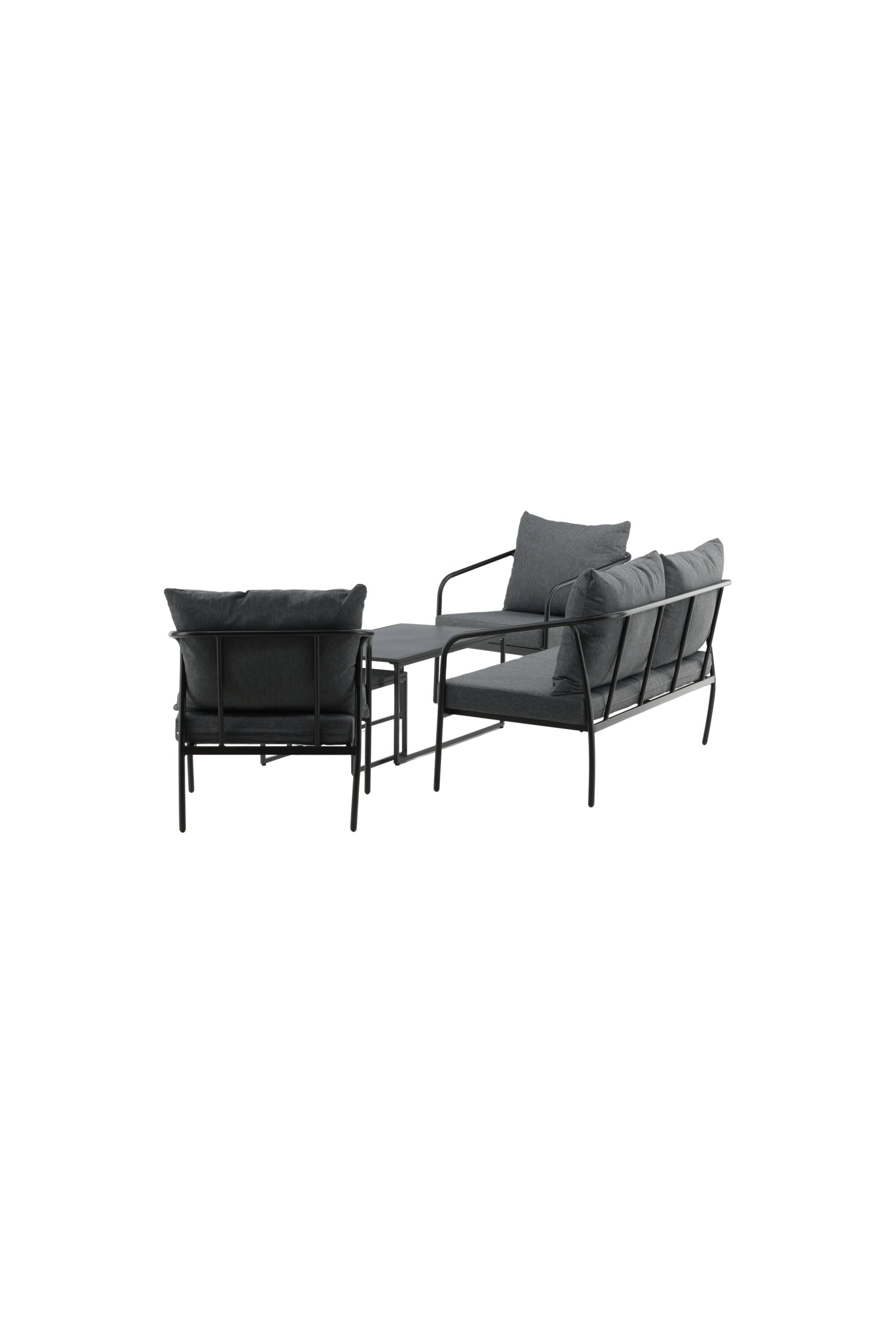 Sopot Sofagarnitur in Schwarz präsentiert im Onlineshop von KAQTU Design AG. Loungeset ist von Venture Home