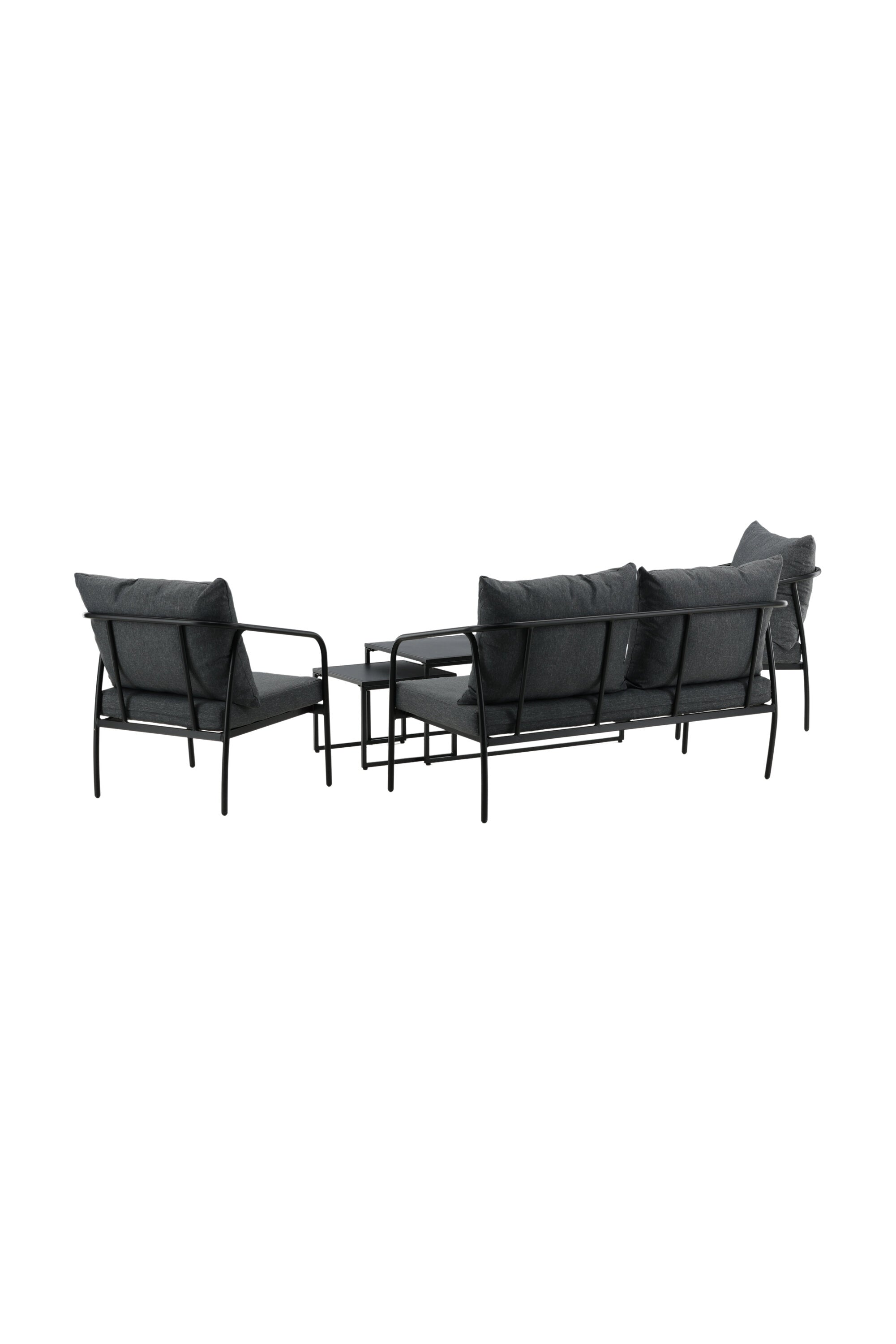 Sopot Sofagarnitur in Schwarz präsentiert im Onlineshop von KAQTU Design AG. Loungeset ist von Venture Home