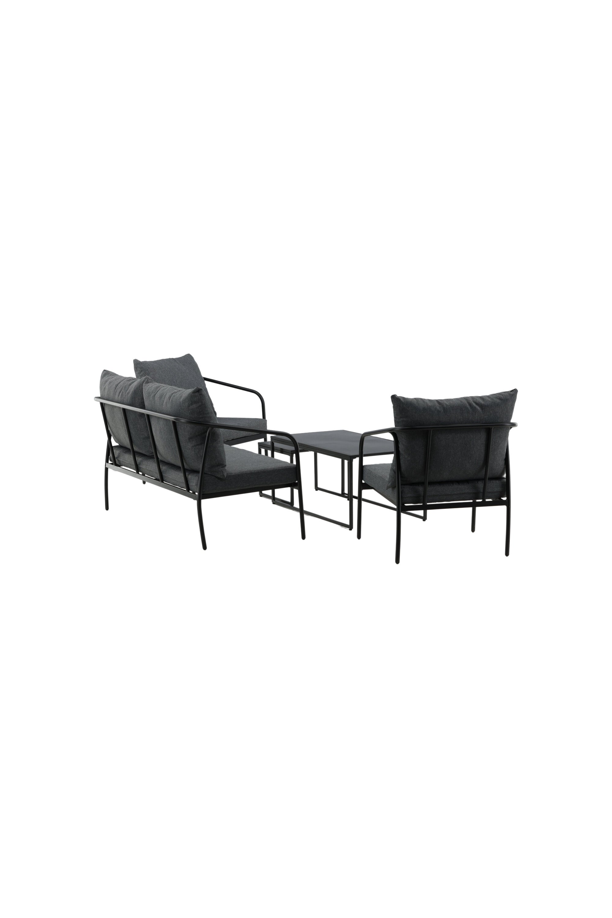 Sopot Sofagarnitur in Schwarz präsentiert im Onlineshop von KAQTU Design AG. Loungeset ist von Venture Home