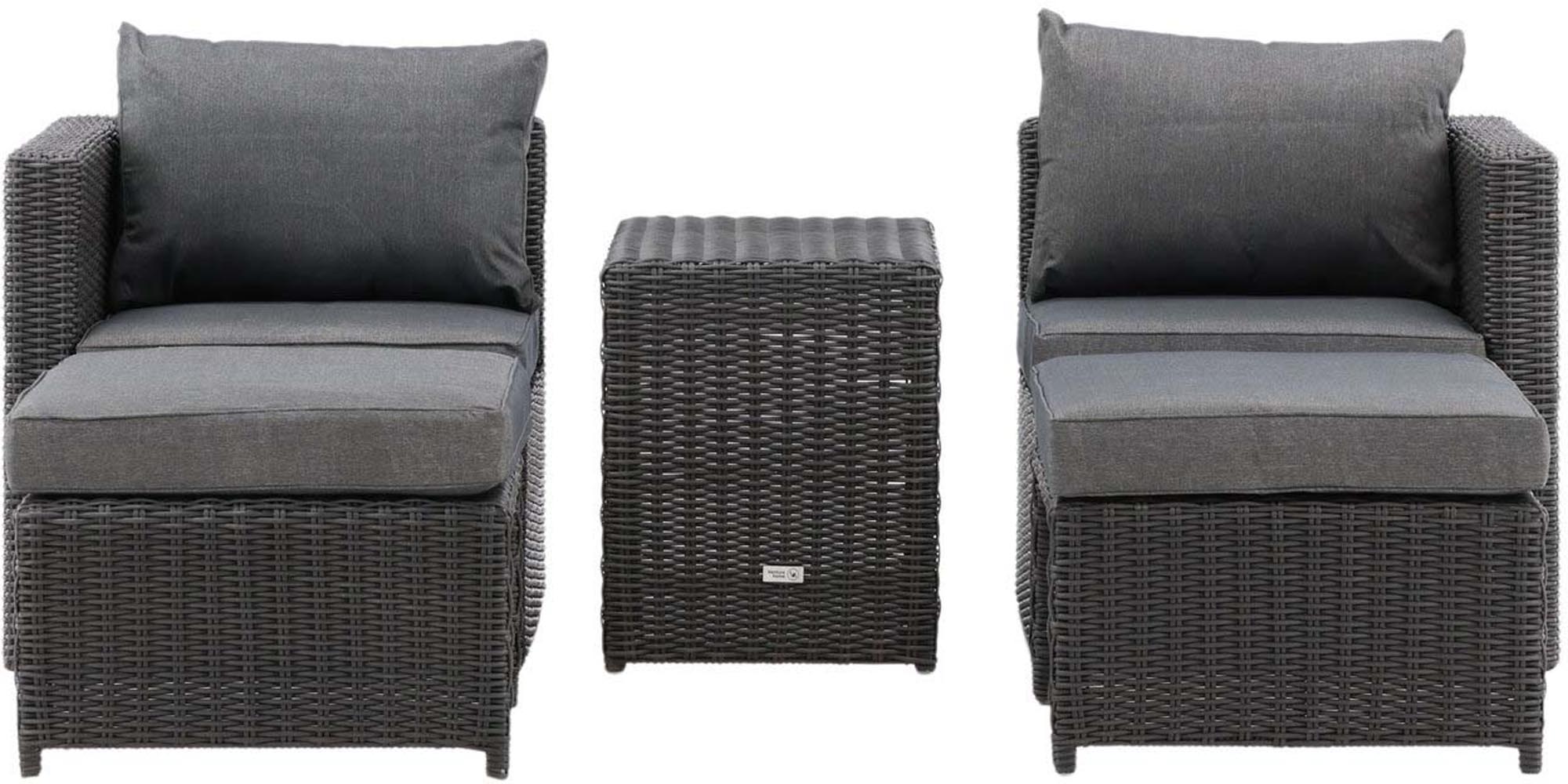 Elegantes Quad Lounge Outdoorset 63cm von Venture Home: Stilvolle Sofagruppe für gemütliche Stunden im Freien, langlebig und pflegeleicht.