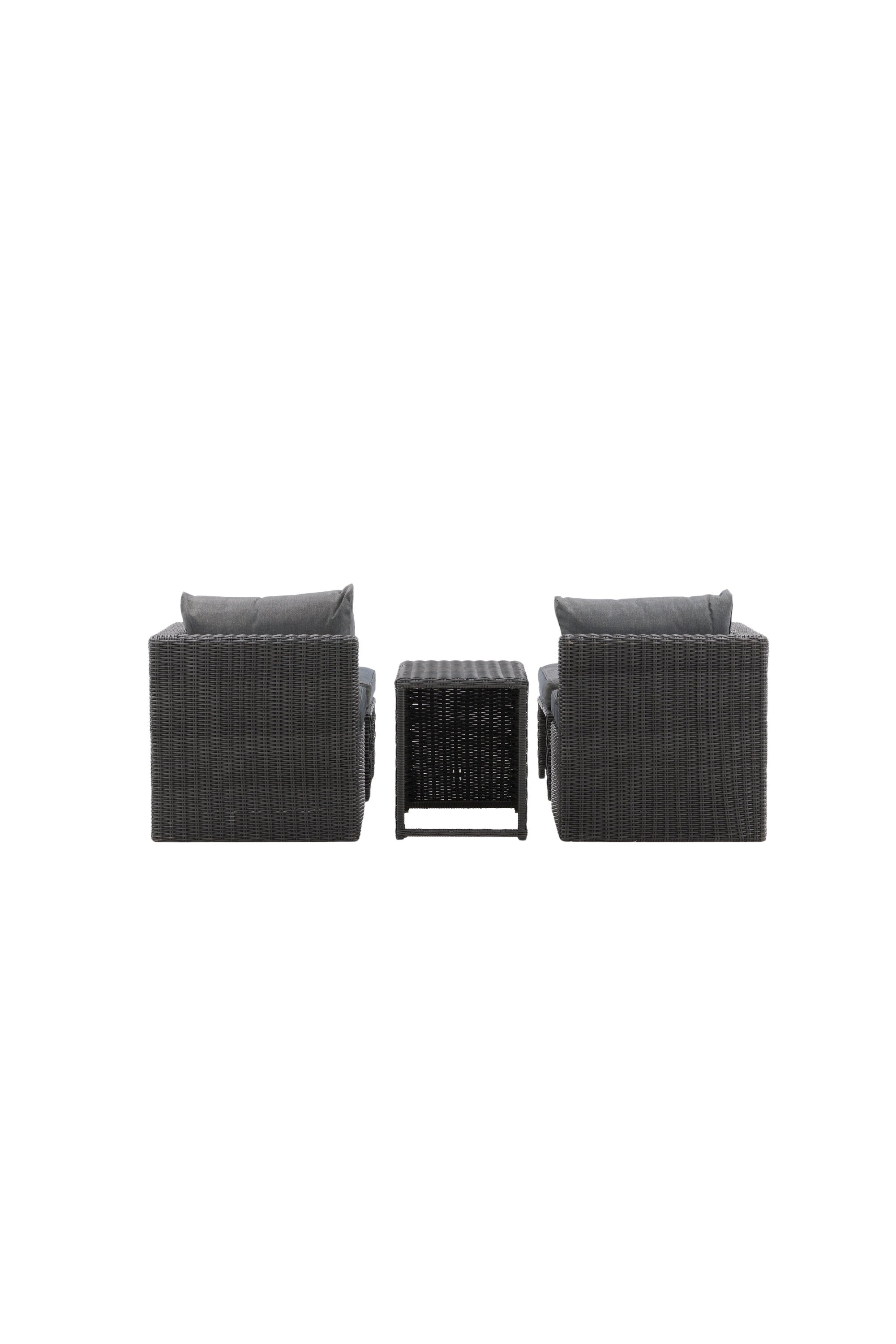 Quad Lounge Outdoorset 63cm in Schwarz präsentiert im Onlineshop von KAQTU Design AG. Loungeset ist von Venture Home