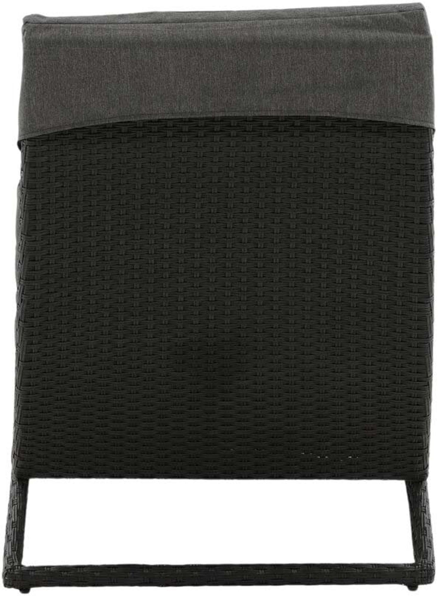 Archie Sun Lounge in Schwarz präsentiert im Onlineshop von KAQTU Design AG. Liegestuhl ist von Venture Home