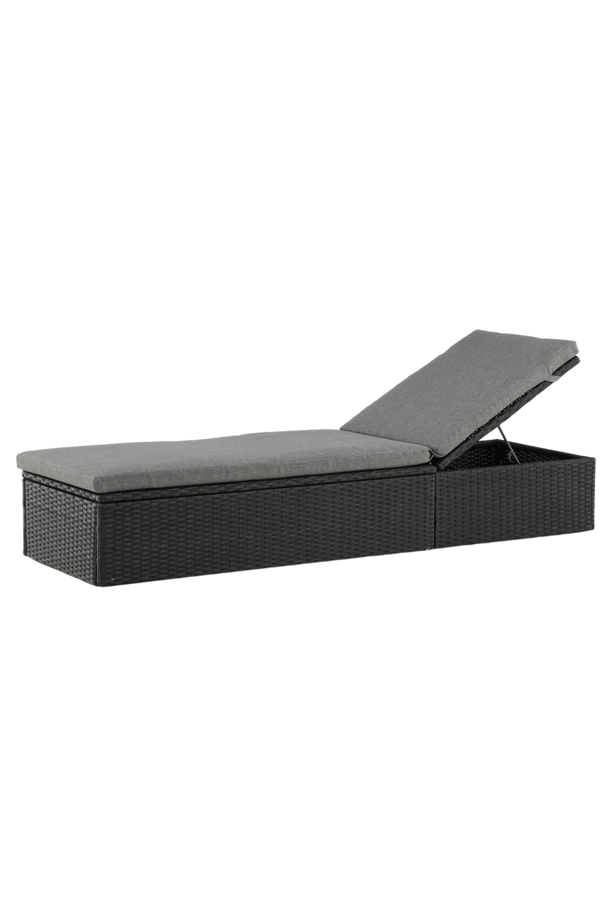 Quad Sonnenlounge in Schwarz präsentiert im Onlineshop von KAQTU Design AG. Liegestuhl ist von Venture Home