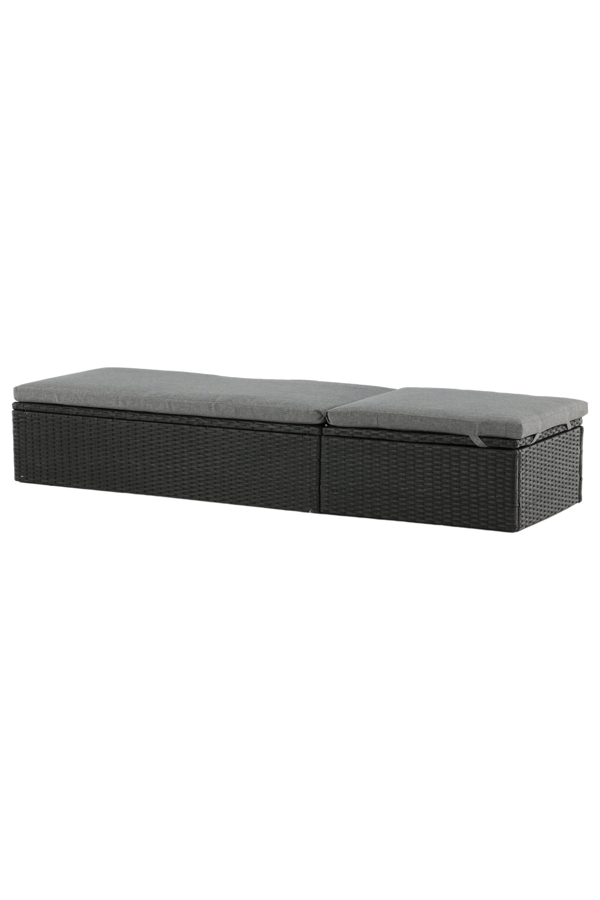 Quad Sonnenlounge in Schwarz präsentiert im Onlineshop von KAQTU Design AG. Liegestuhl ist von Venture Home