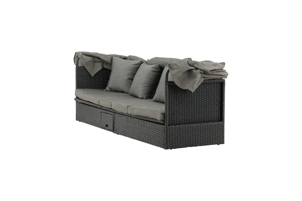 Nopy Sun Lounge in Schwarz präsentiert im Onlineshop von KAQTU Design AG. Loungeset ist von Venture Home