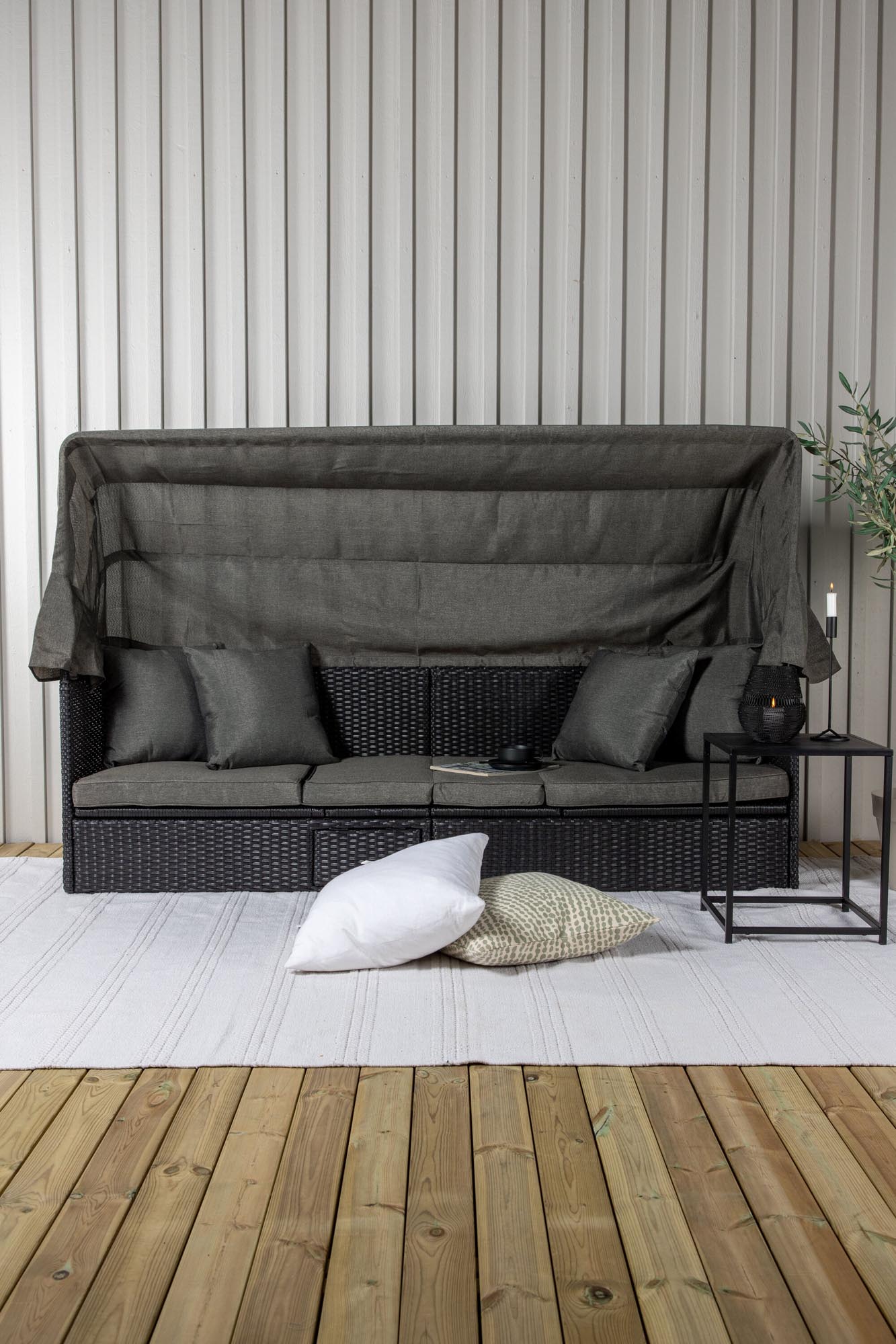 Nopy Sun Lounge in Schwarz präsentiert im Onlineshop von KAQTU Design AG. Loungeset ist von Venture Home