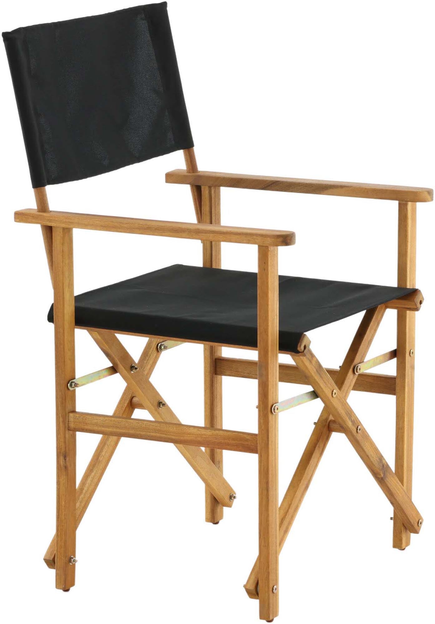 Genießen Sie den Komfort des Marion Stuhls von Venture Home – ein eleganter Gartenstuhl aus robustem Akazienholz mit ergonomischen Armlehnen.