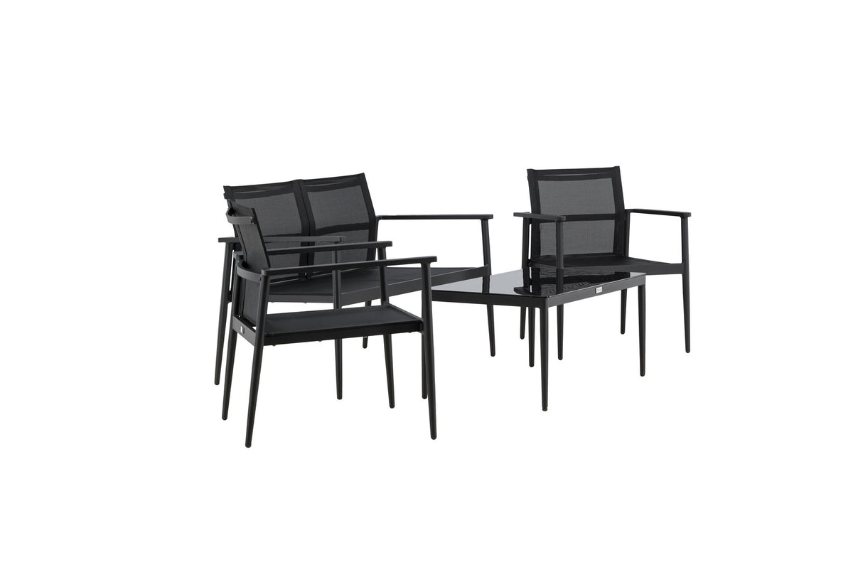 Break Sofa Outdoorset 90cm in Schwarz präsentiert im Onlineshop von KAQTU Design AG. Loungeset ist von Venture Home