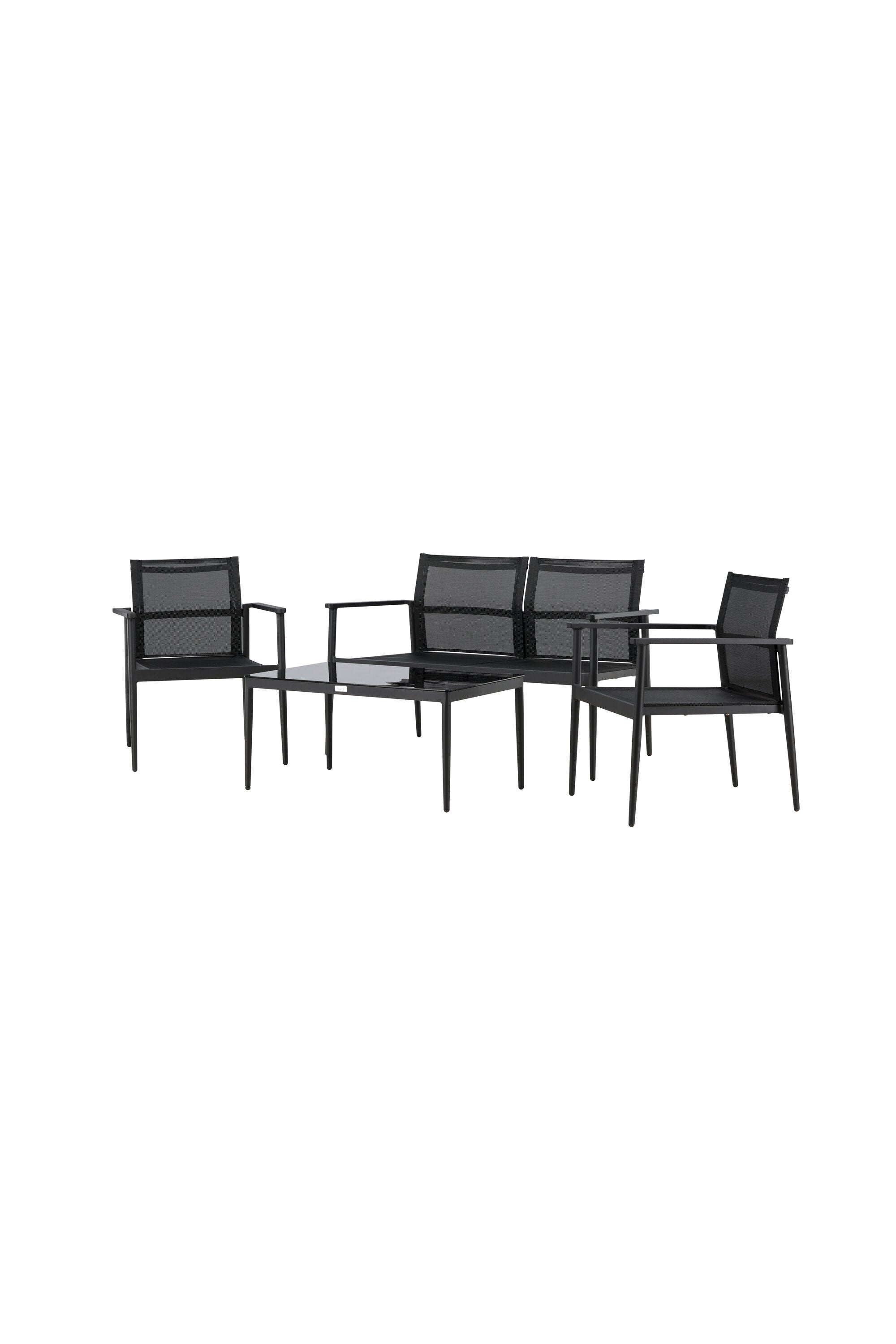 Break Sofa Outdoorset 90cm in Schwarz präsentiert im Onlineshop von KAQTU Design AG. Loungeset ist von Venture Home